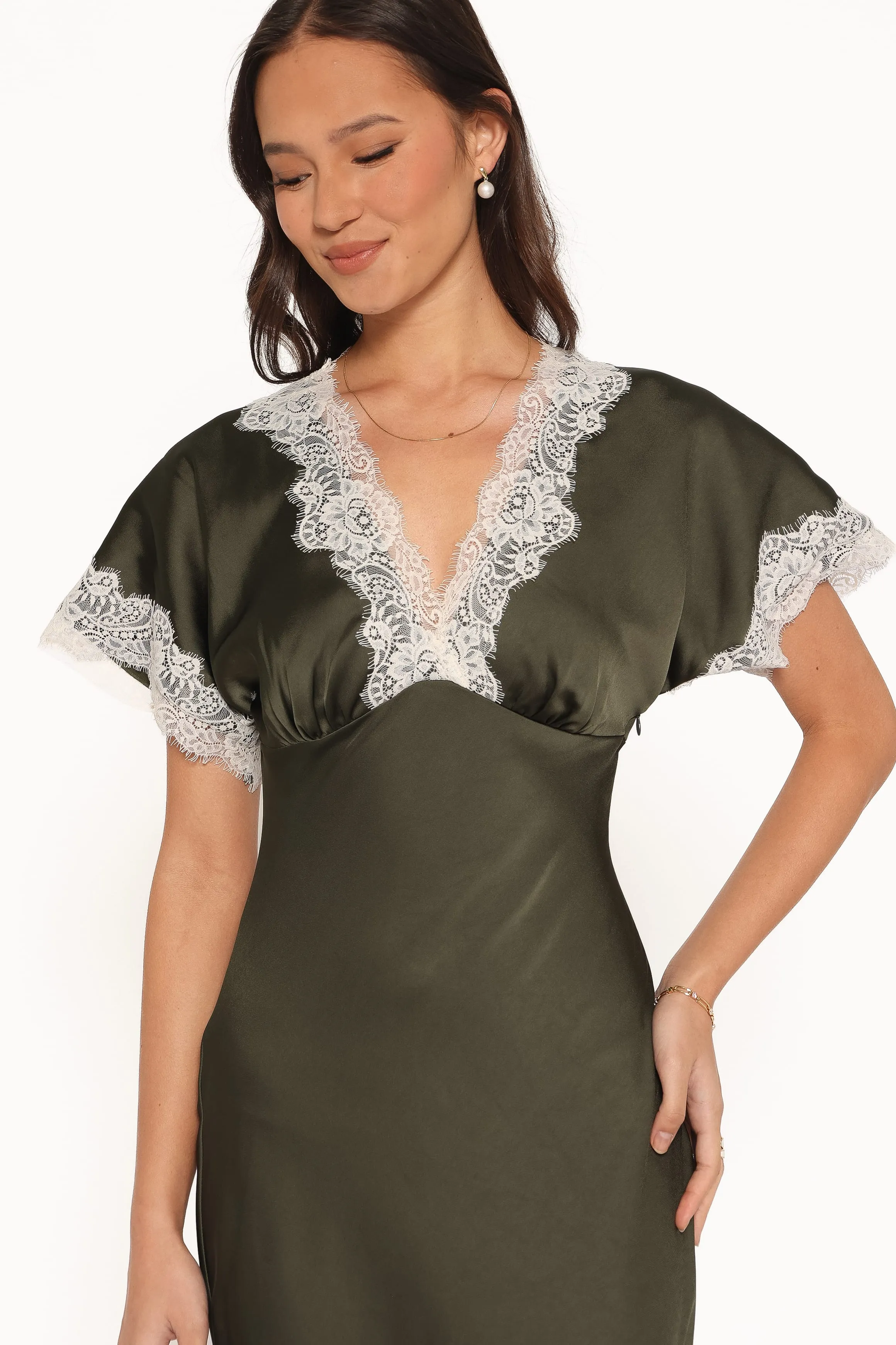 Elston Maxi Dress - Olive sold by Petal & Pup product image thumbnail 3