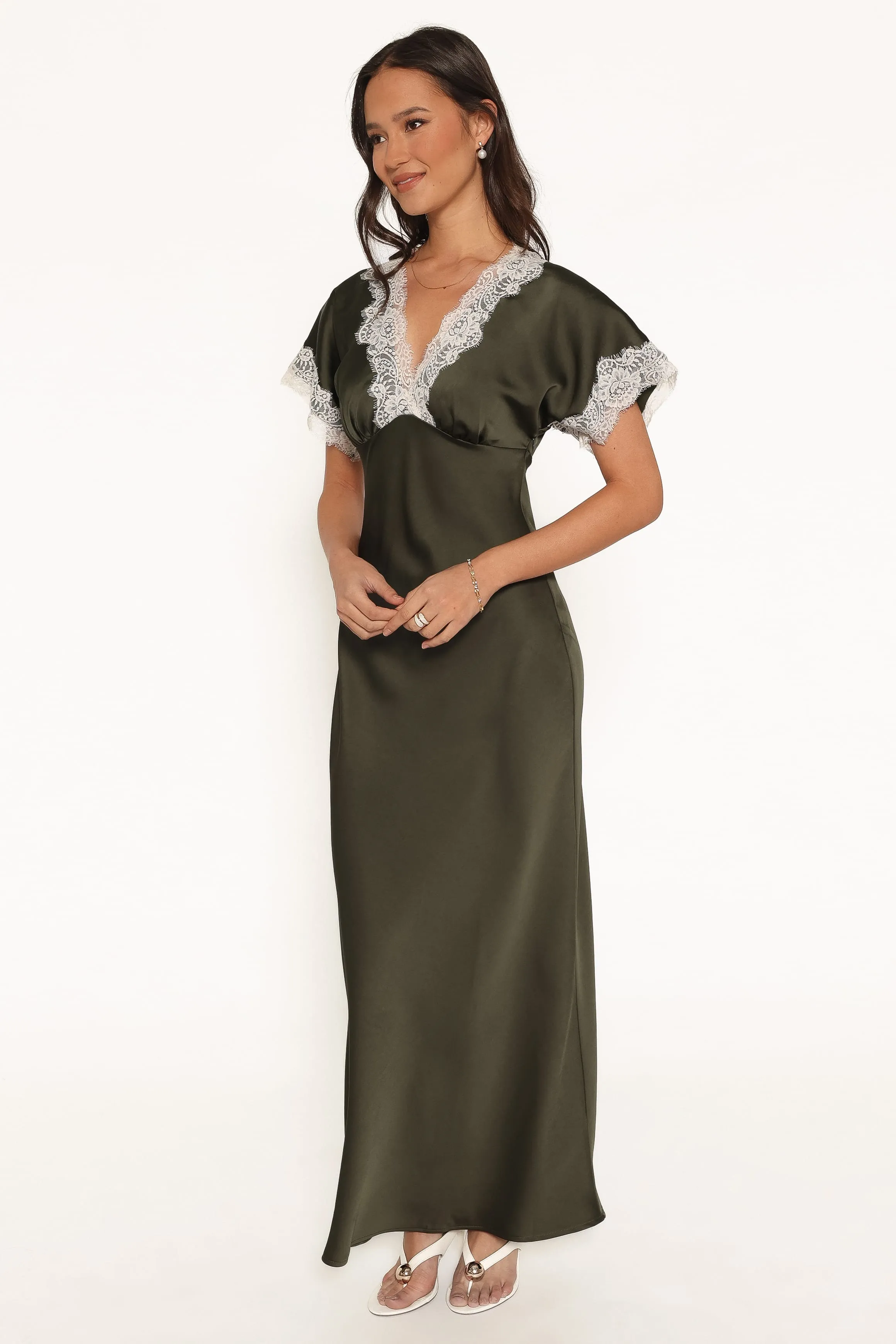 Elston Maxi Dress - Olive sold by Petal & Pup product image thumbnail 4