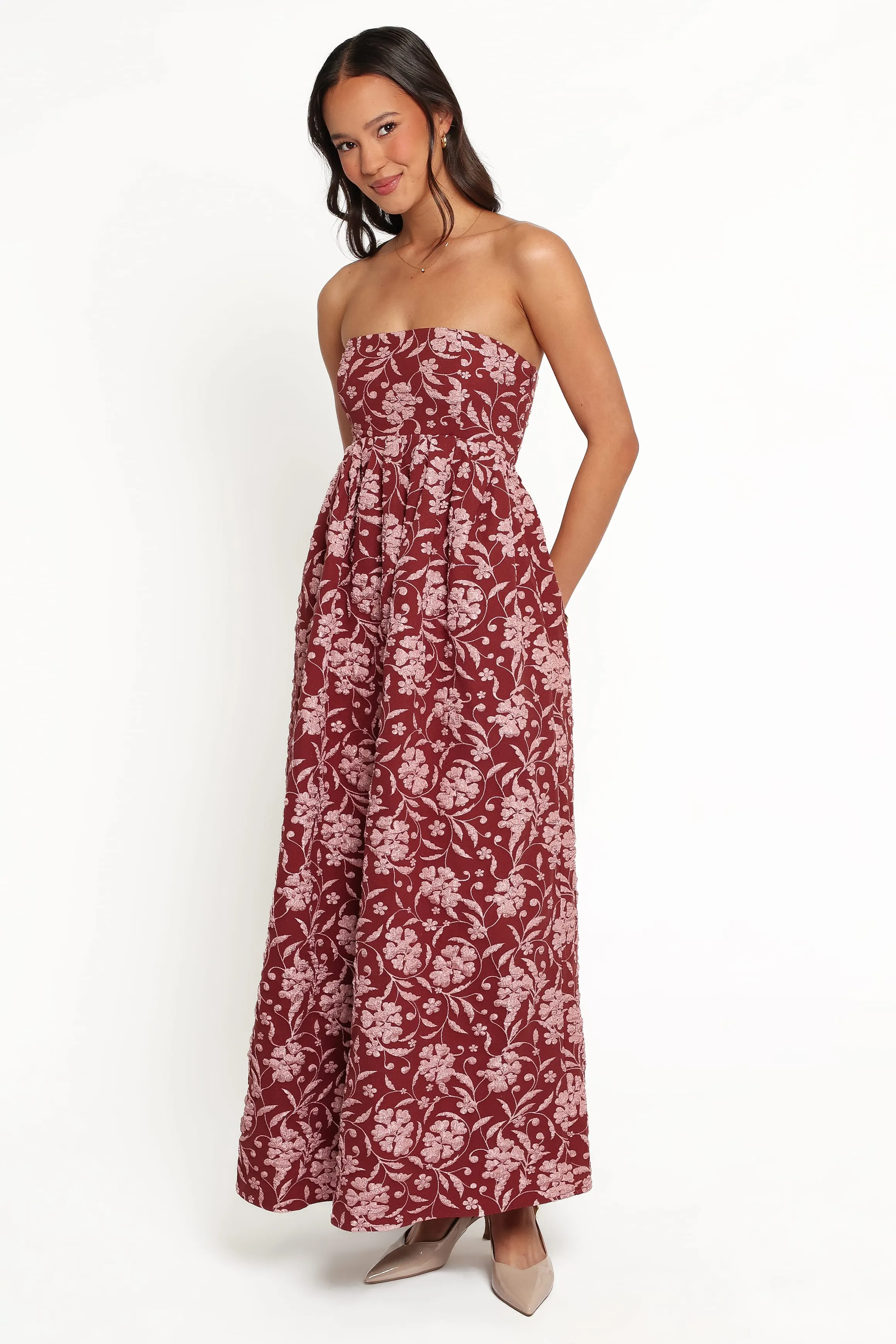 Orabella Maxi Dress - Red Floral sold by Petal & Pup product image thumbnail 4