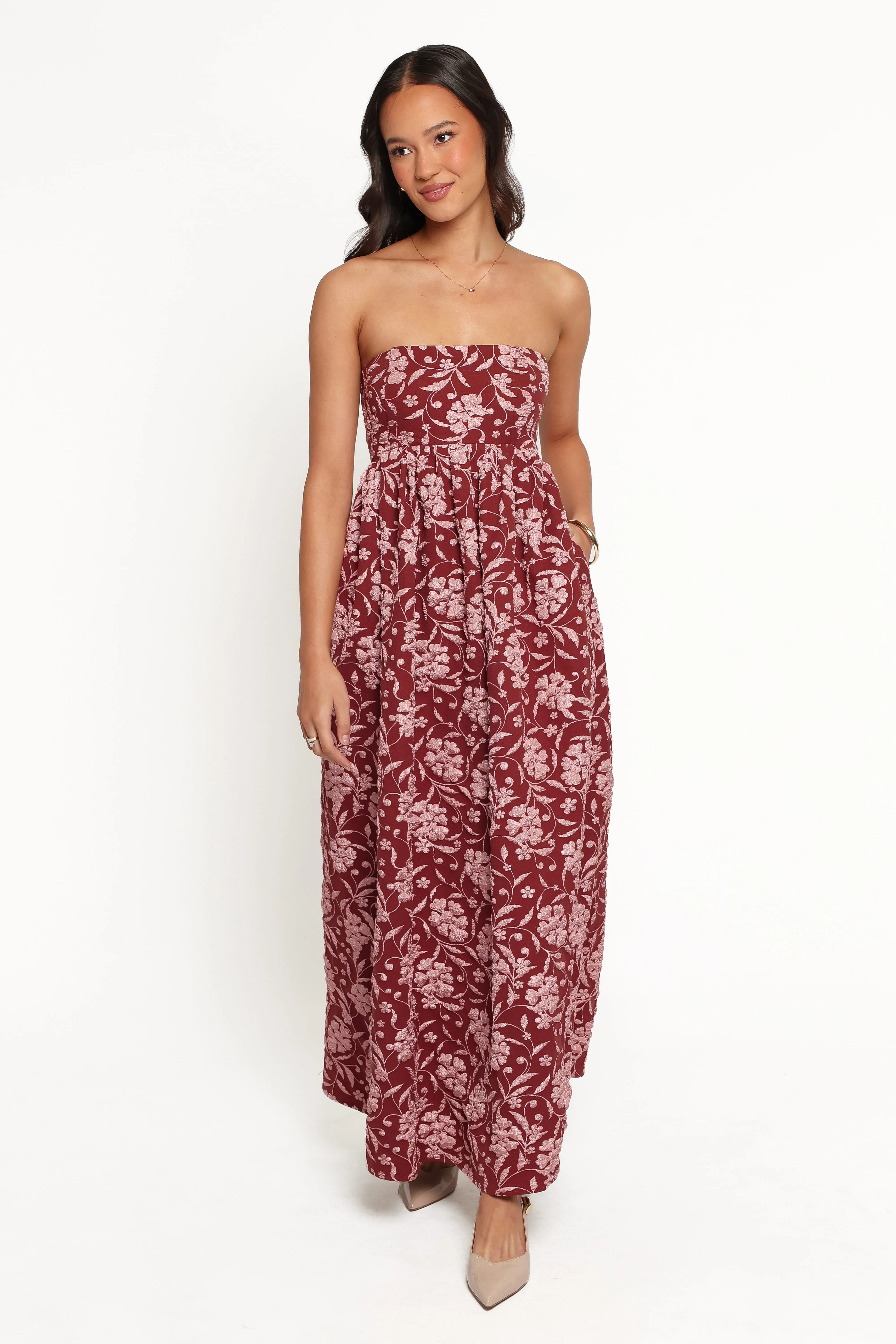 Orabella Maxi Dress - Red Floral sold by Petal & Pup product image thumbnail 2