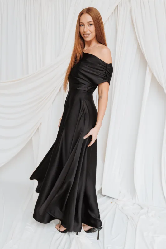 Alyce Maxi Dress - Black made by Petal & Pup