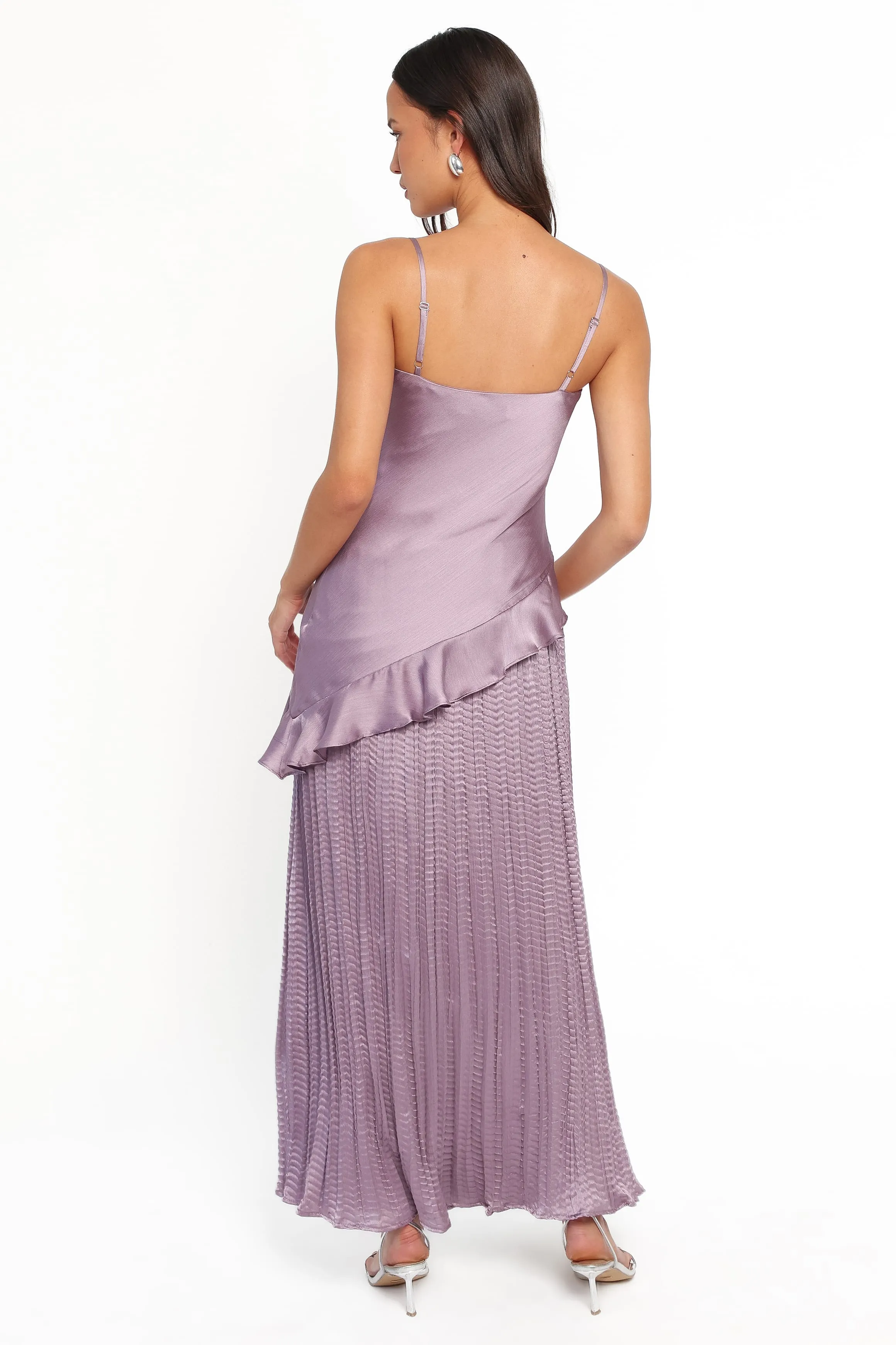 Delvine Asymmetrical Skirt Set - Lilac sold by Petal & Pup product image thumbnail 5
