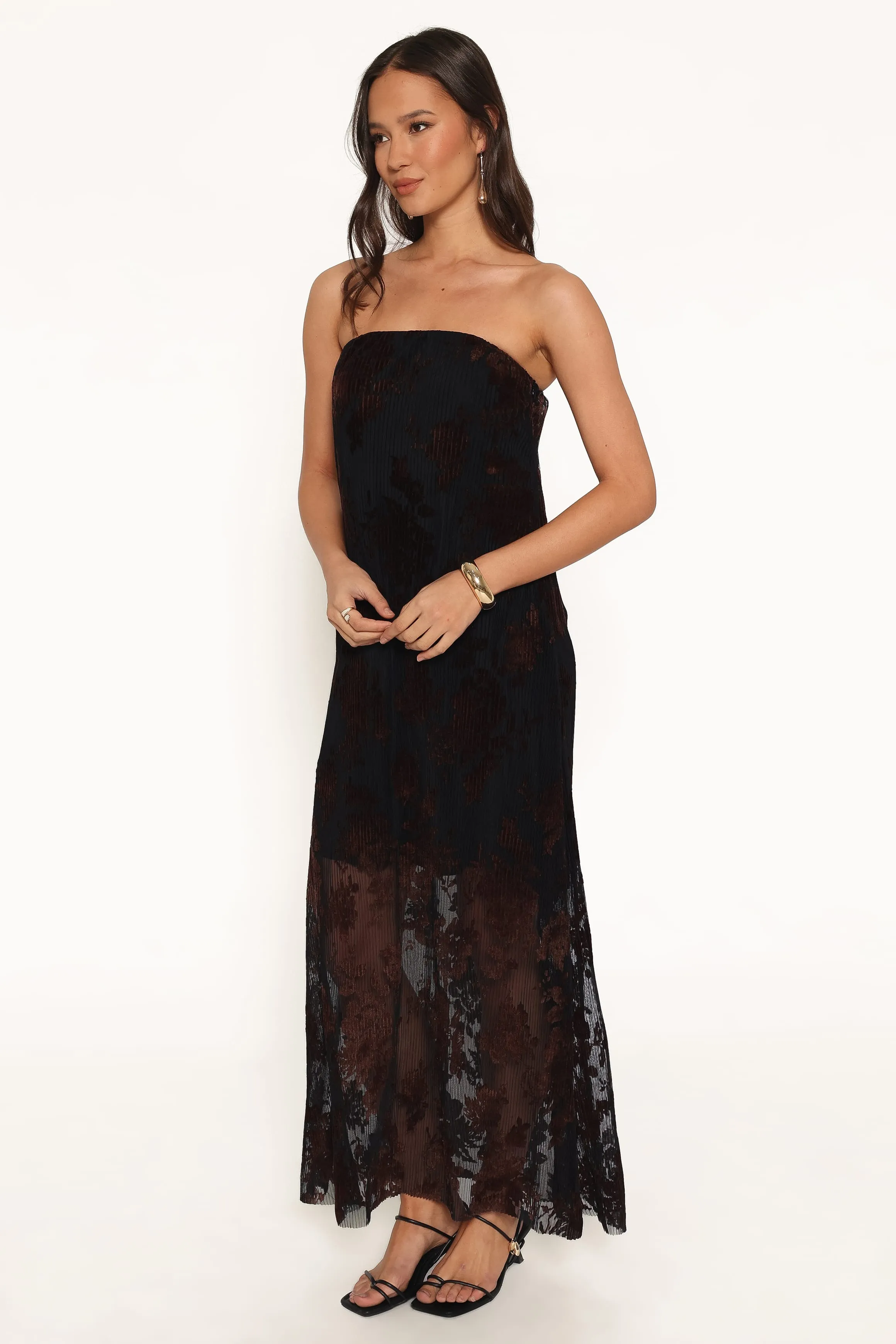 Alegra Maxi Dress - Black Floral sold by Petal & Pup product image thumbnail 4