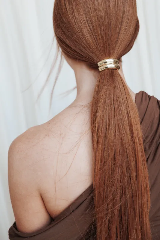 Hilary Hair Cuff - Gold made by Petal & Pup