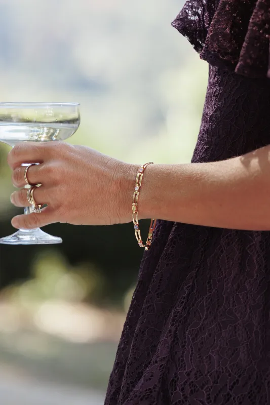 Rhianna Bracelet - Gold made by Petal & Pup