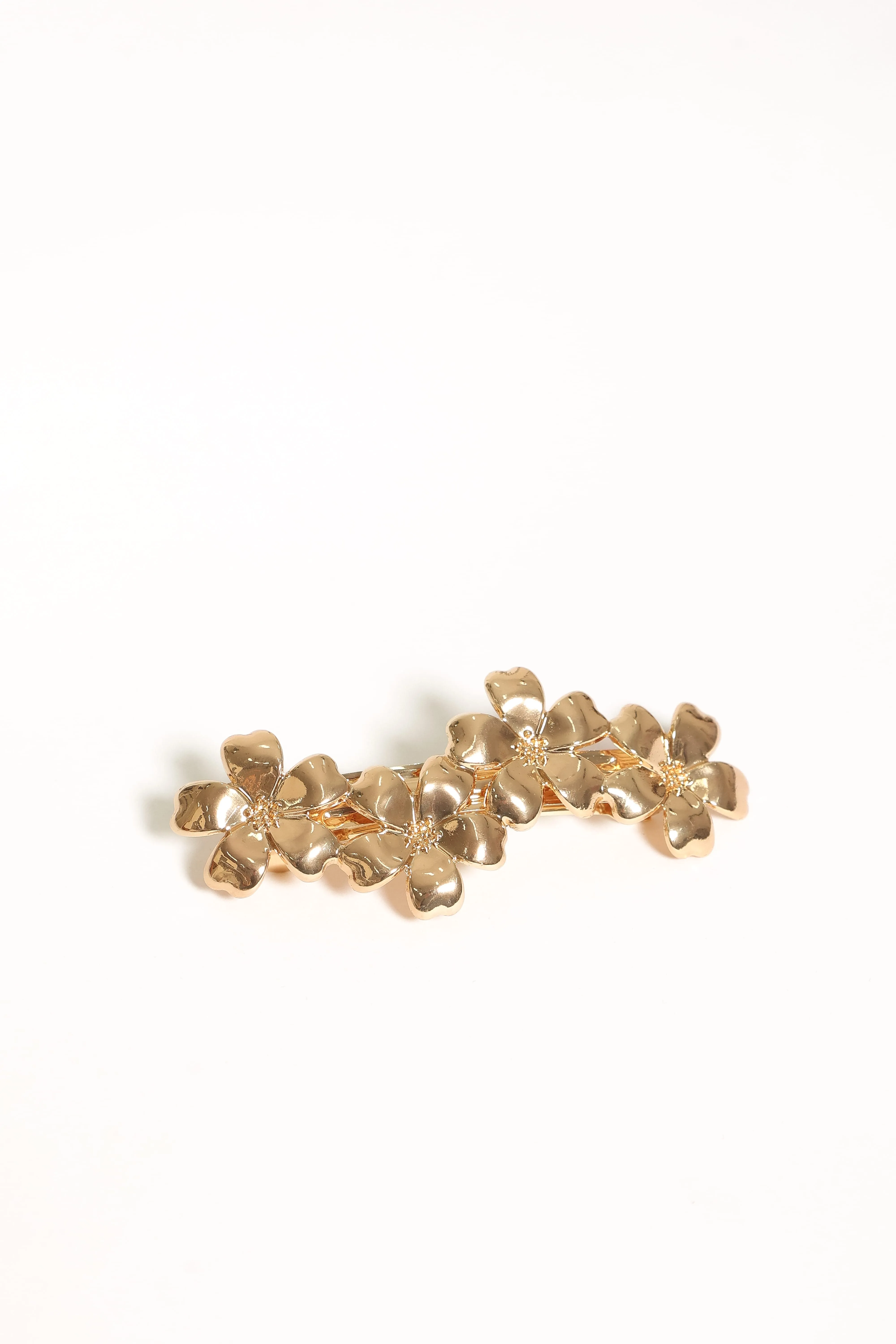 Primrose Floral Hair Clip - Gold sold by Petal & Pup product image thumbnail 3