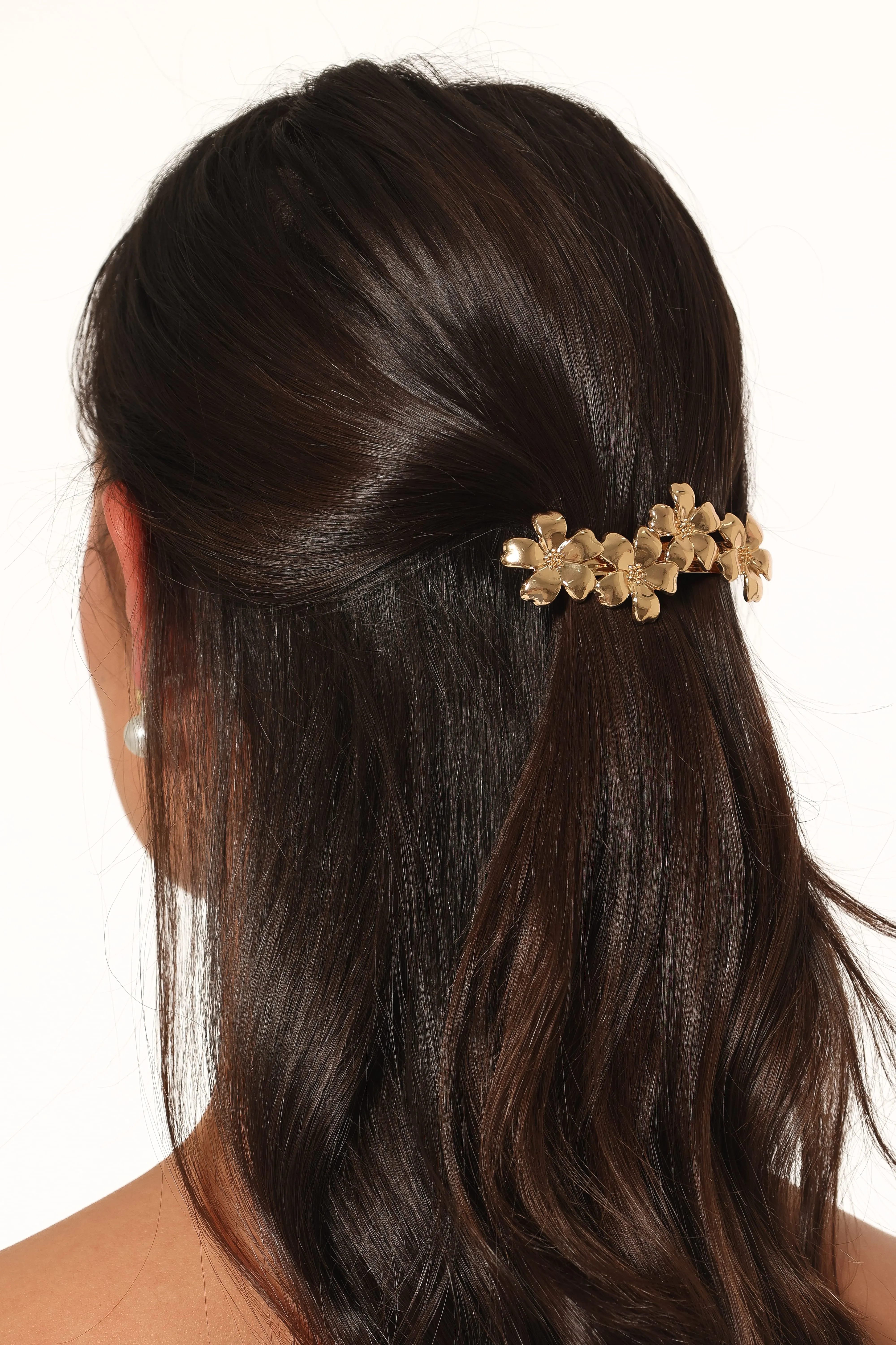 Primrose Floral Hair Clip - Gold sold by Petal & Pup product image thumbnail 2