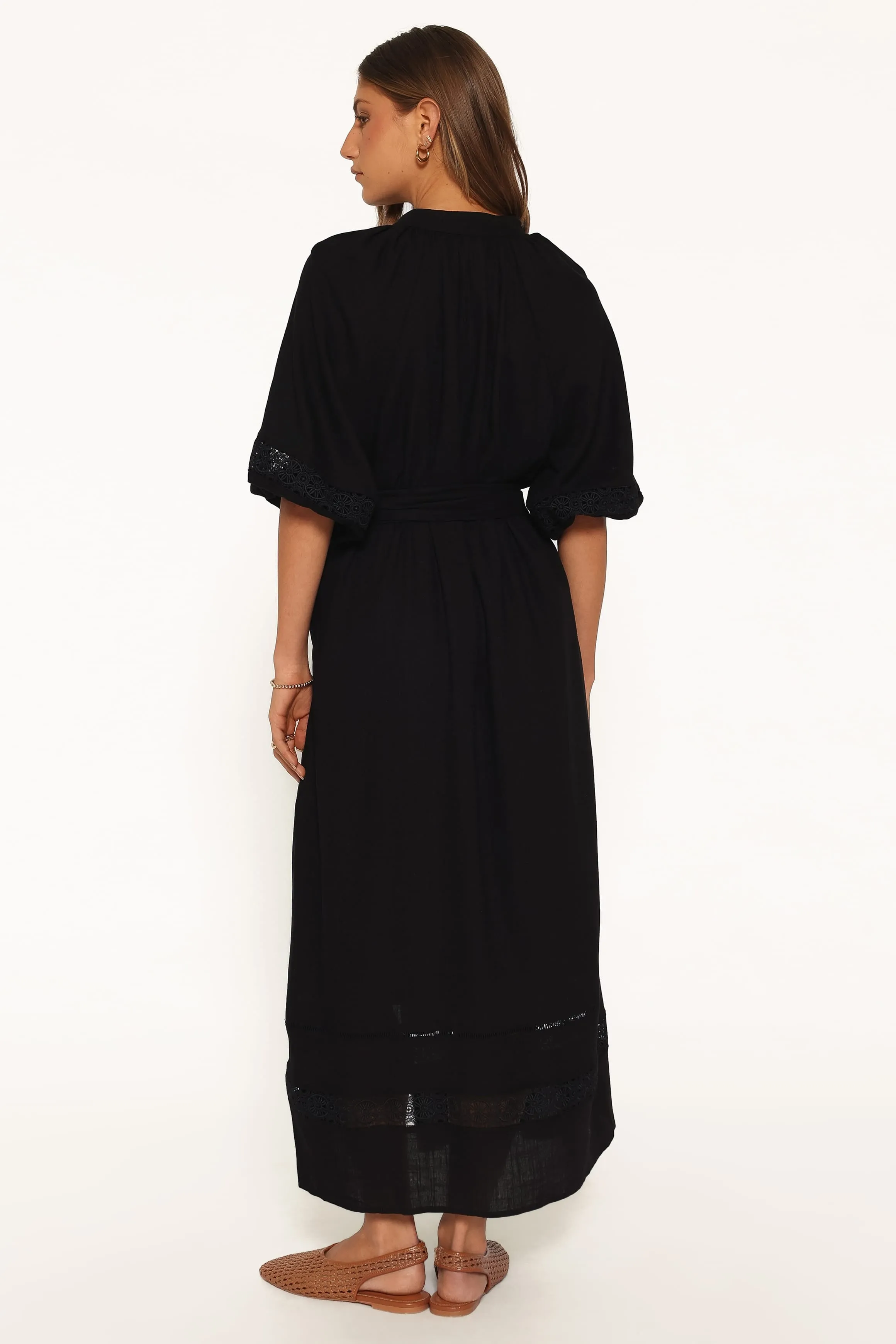 Decosta Long Sleeve Maxi Dress - Black sold by Petal & Pup product image thumbnail 4