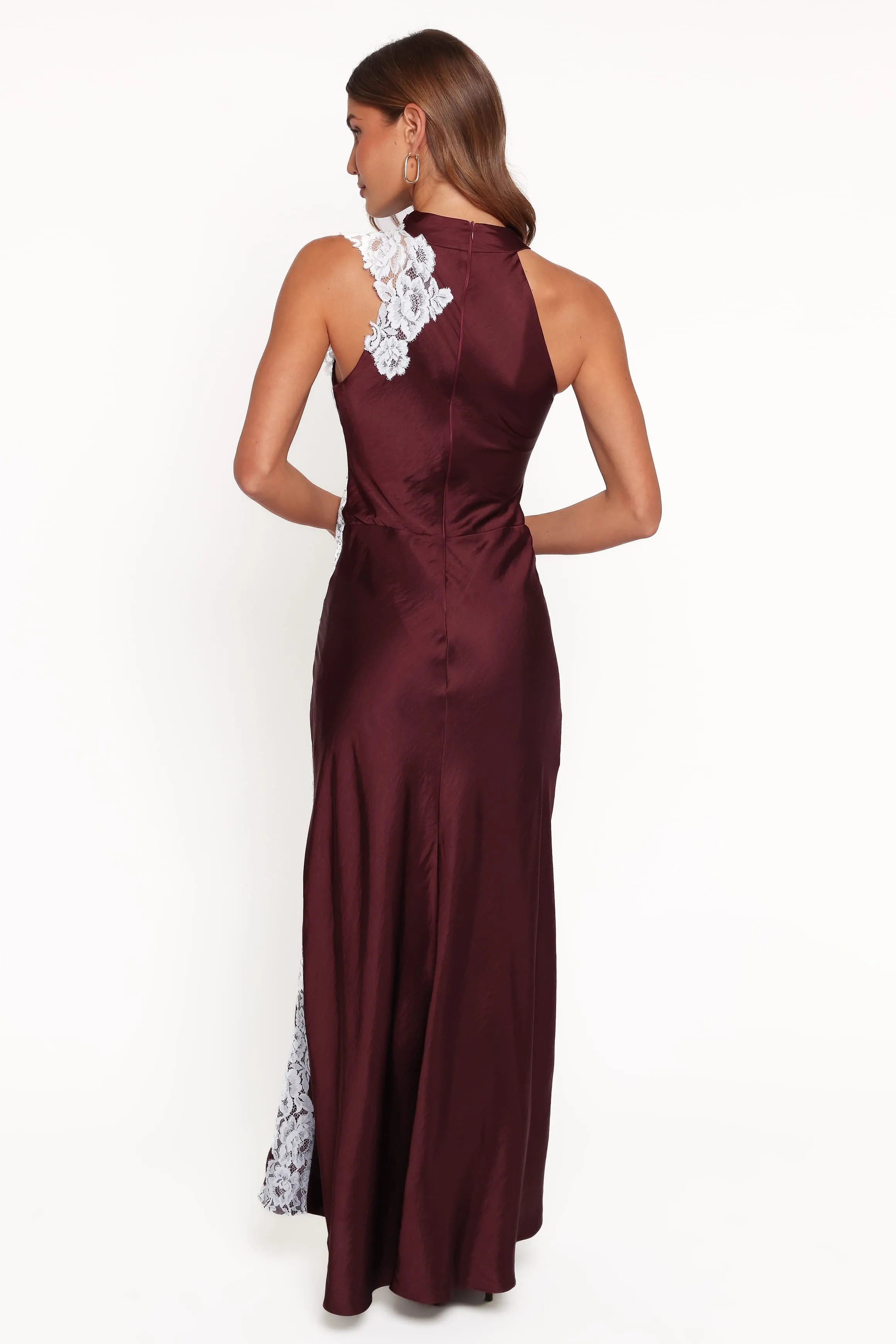 Lunita Halterneck Maxi Dress - Brown/Blue sold by Petal & Pup product image thumbnail 4