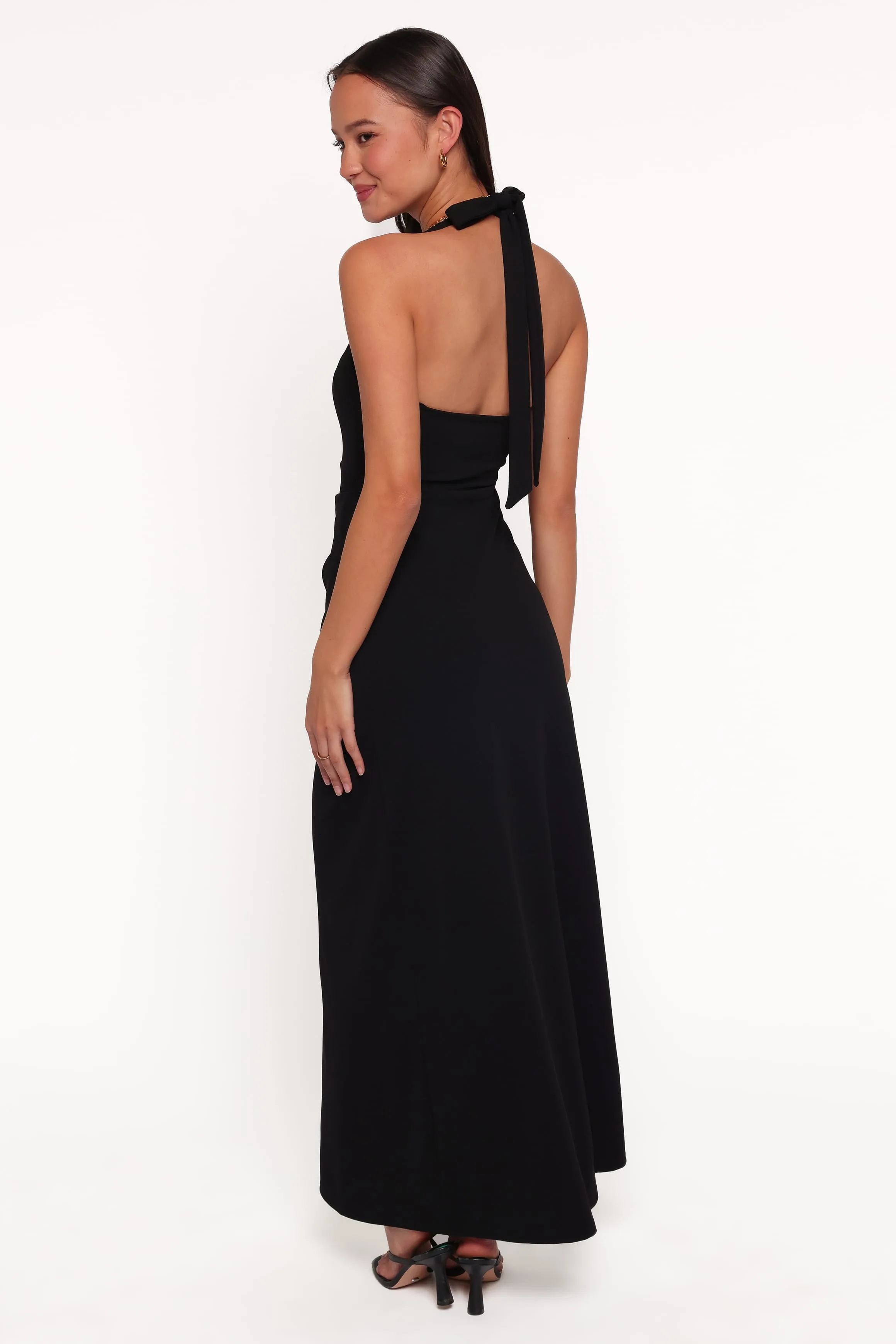 Femina Halterneck Maxi Dress - Black sold by Petal & Pup product image thumbnail 4