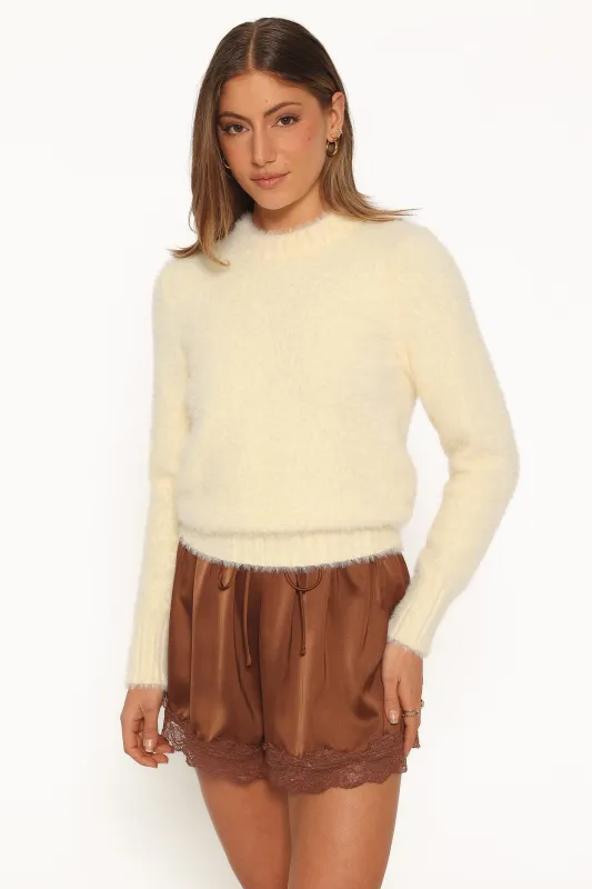 Winifred Knit Sweater - Butter Yellow made by Petal & Pup