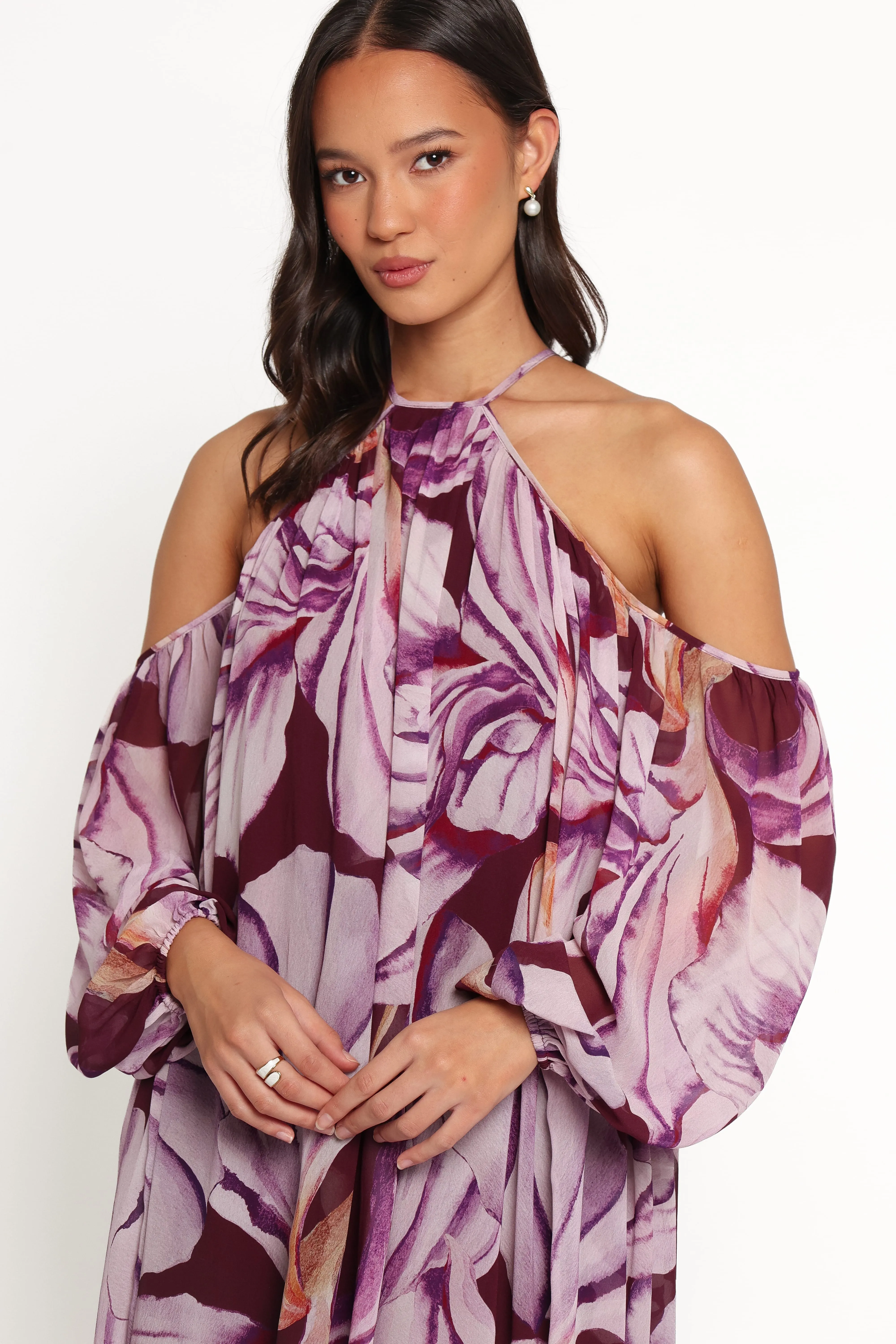 Laiken Maxi Dress - Plum Floral sold by Petal & Pup product image thumbnail 3