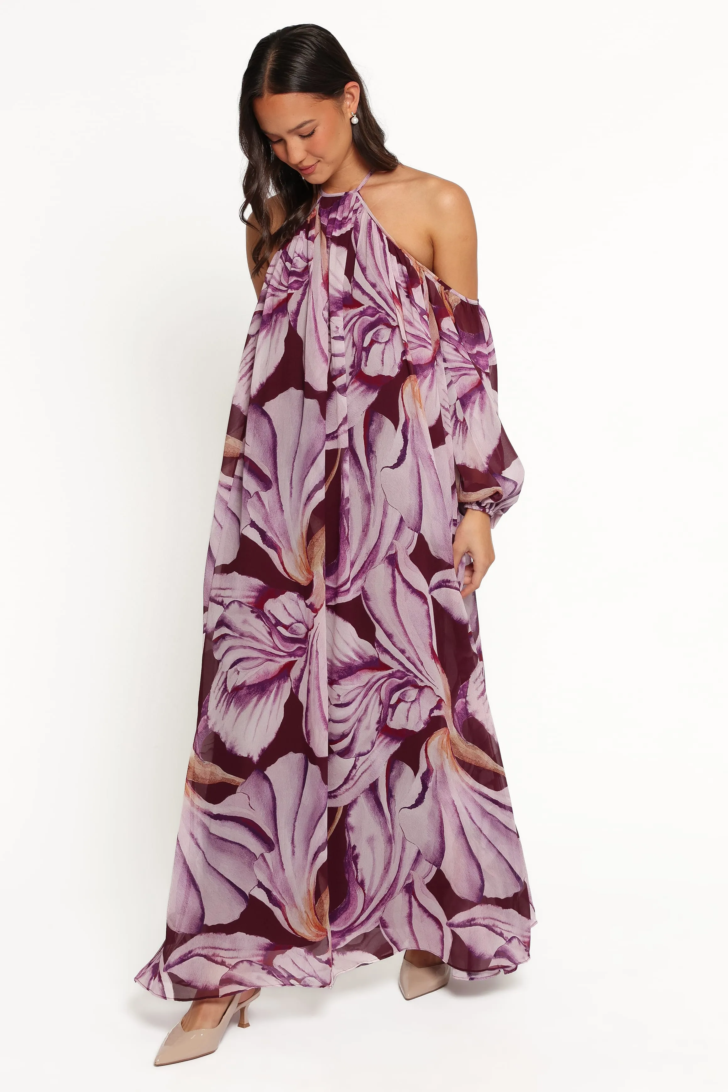 Laiken Maxi Dress - Plum Floral sold by Petal & Pup product image thumbnail 4