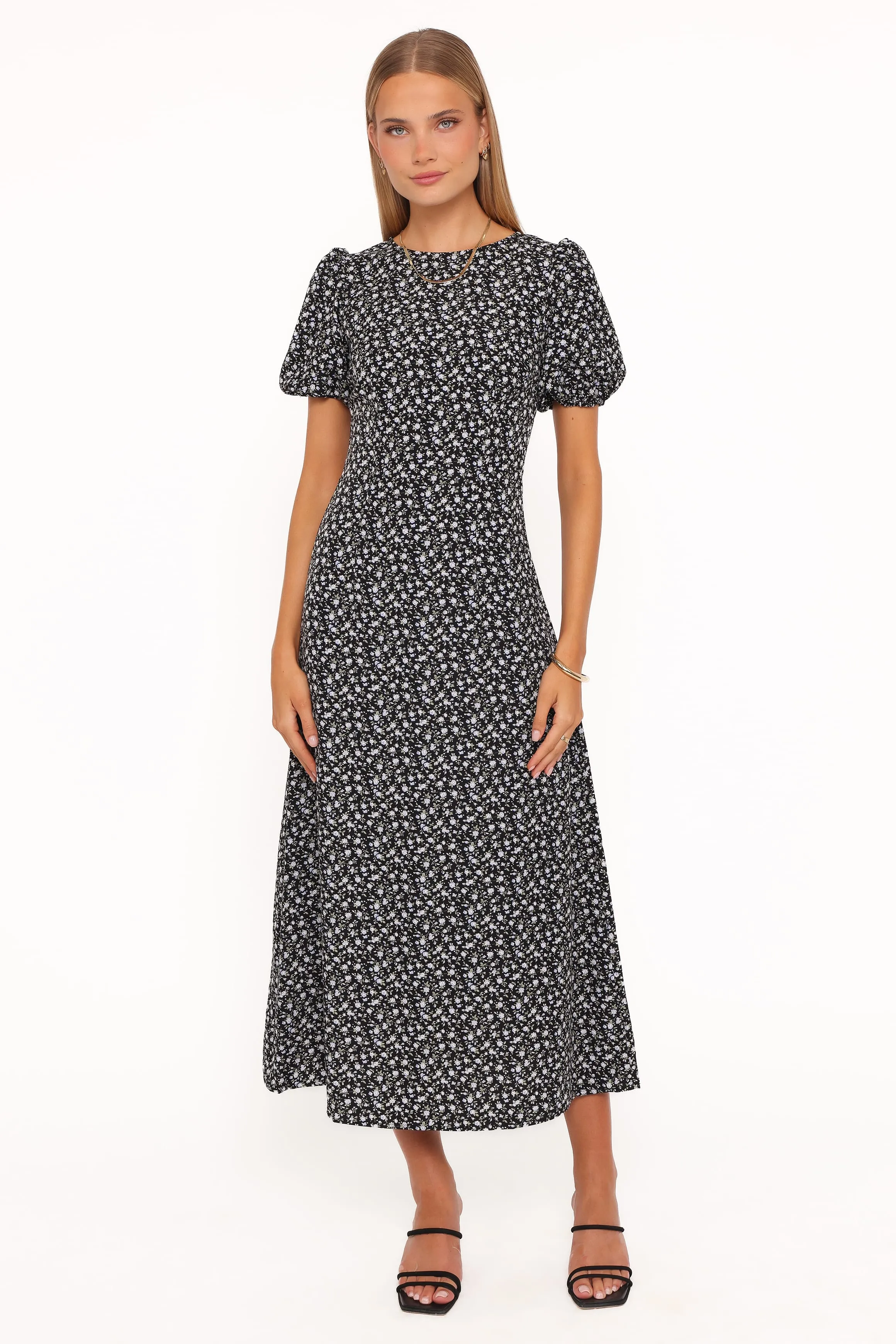 Gemima Maxi Dress - Black Ditsy Floral sold by Petal & Pup product image thumbnail 2