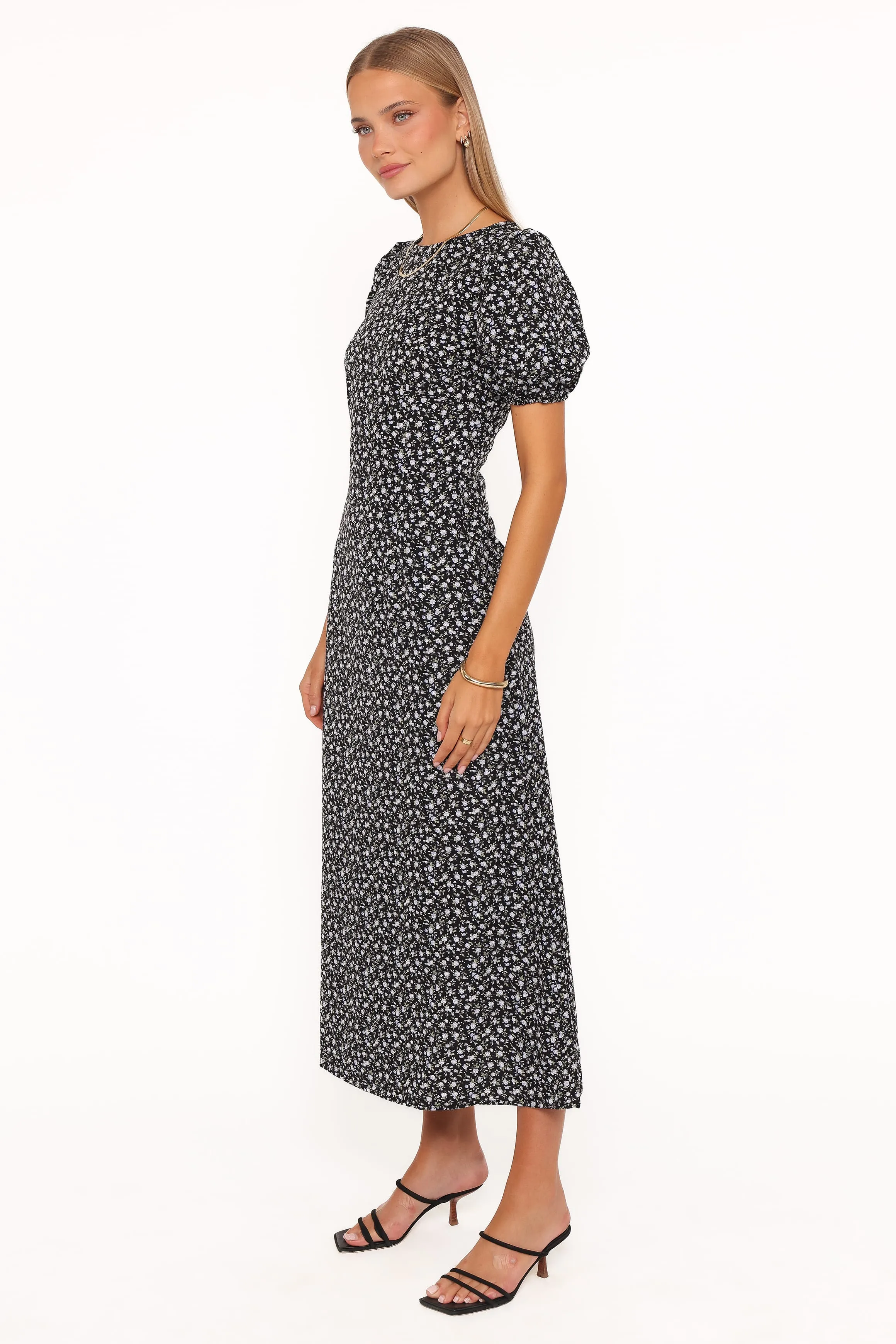 Gemima Maxi Dress - Black Ditsy Floral sold by Petal & Pup product image thumbnail 4