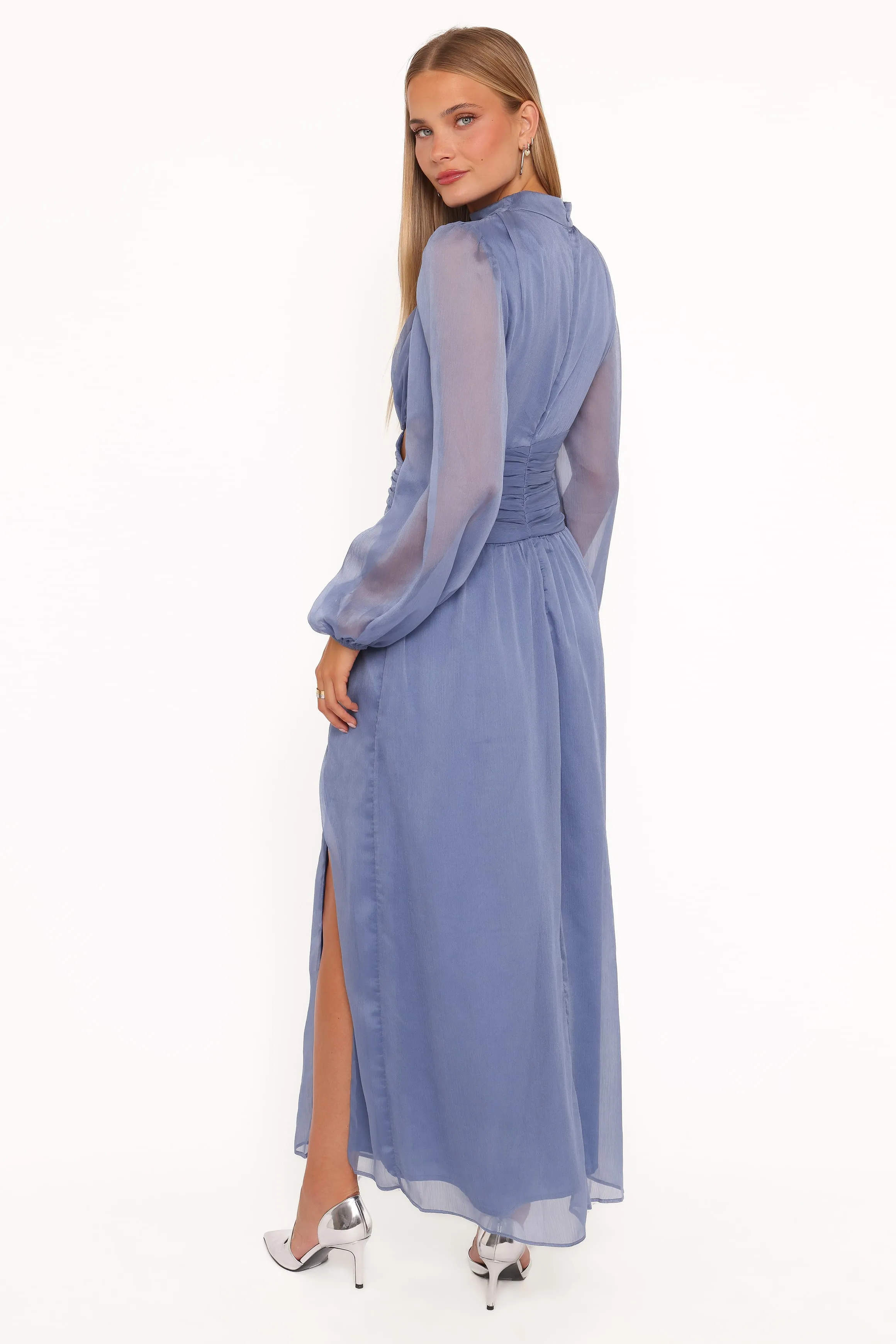Neveah Long Sleeve Maxi Dress - Dusty Blue sold by Petal & Pup product image thumbnail 5