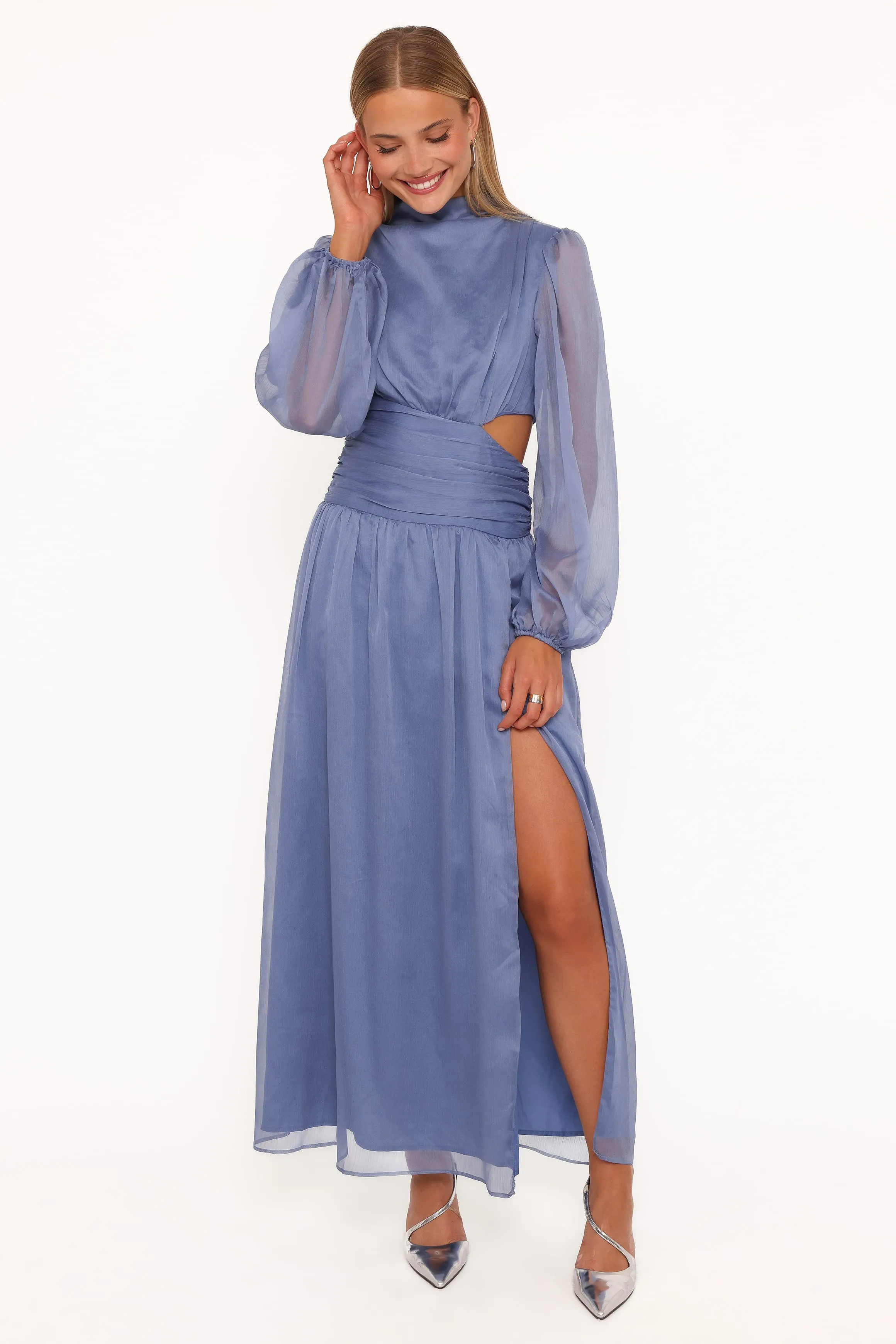 Neveah Long Sleeve Maxi Dress - Dusty Blue sold by Petal & Pup product image thumbnail 2