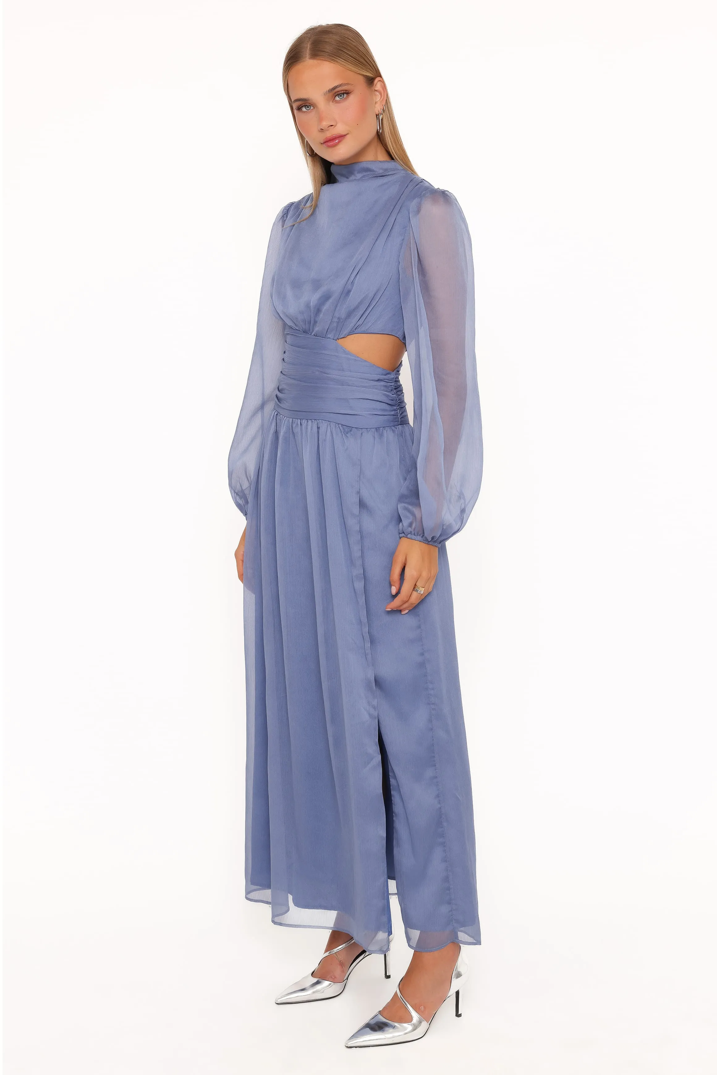 Neveah Long Sleeve Maxi Dress - Dusty Blue sold by Petal & Pup product image thumbnail 4