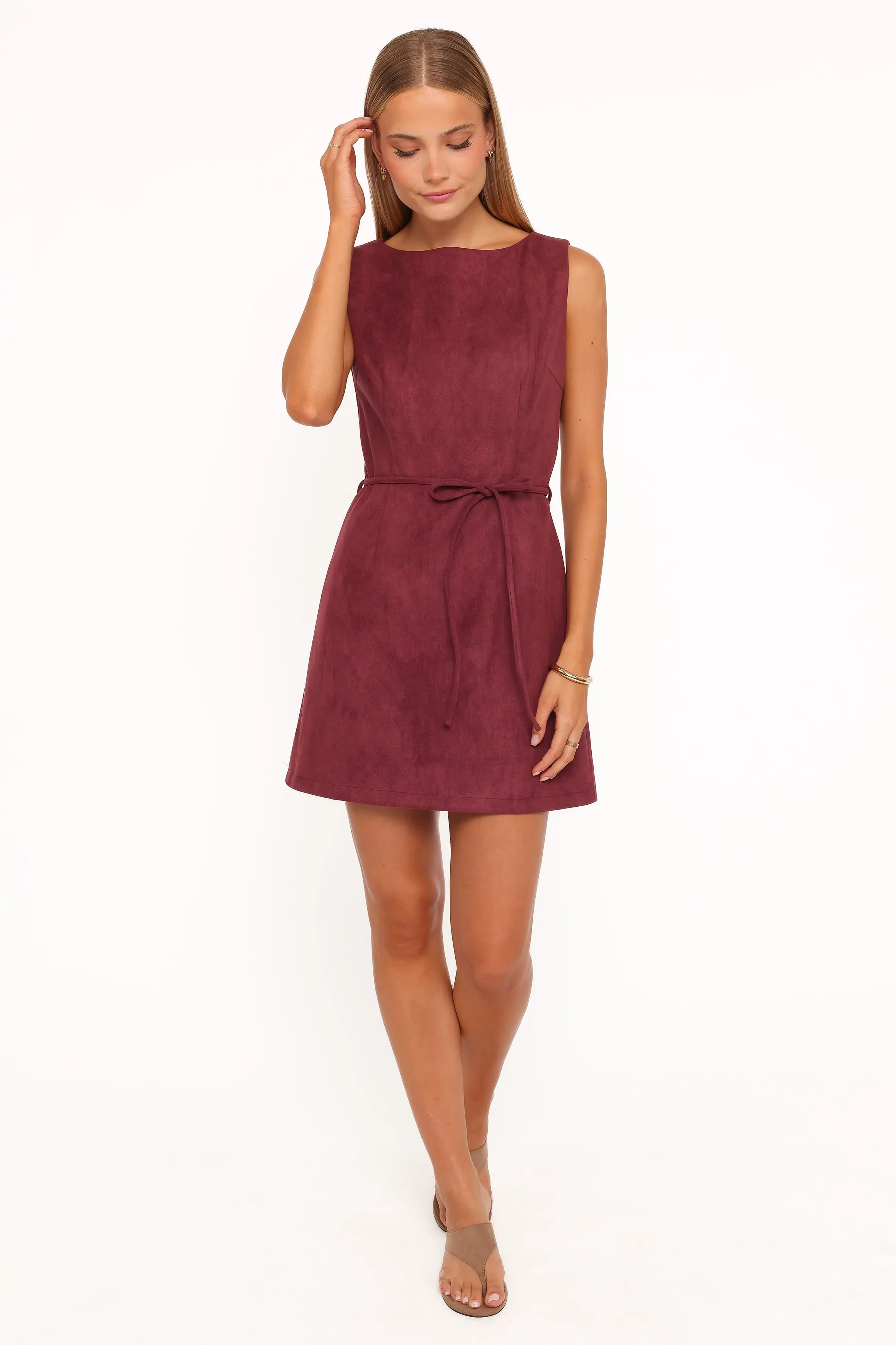 Sharna Mini Dress - Burgundy sold by Petal & Pup product image thumbnail 3