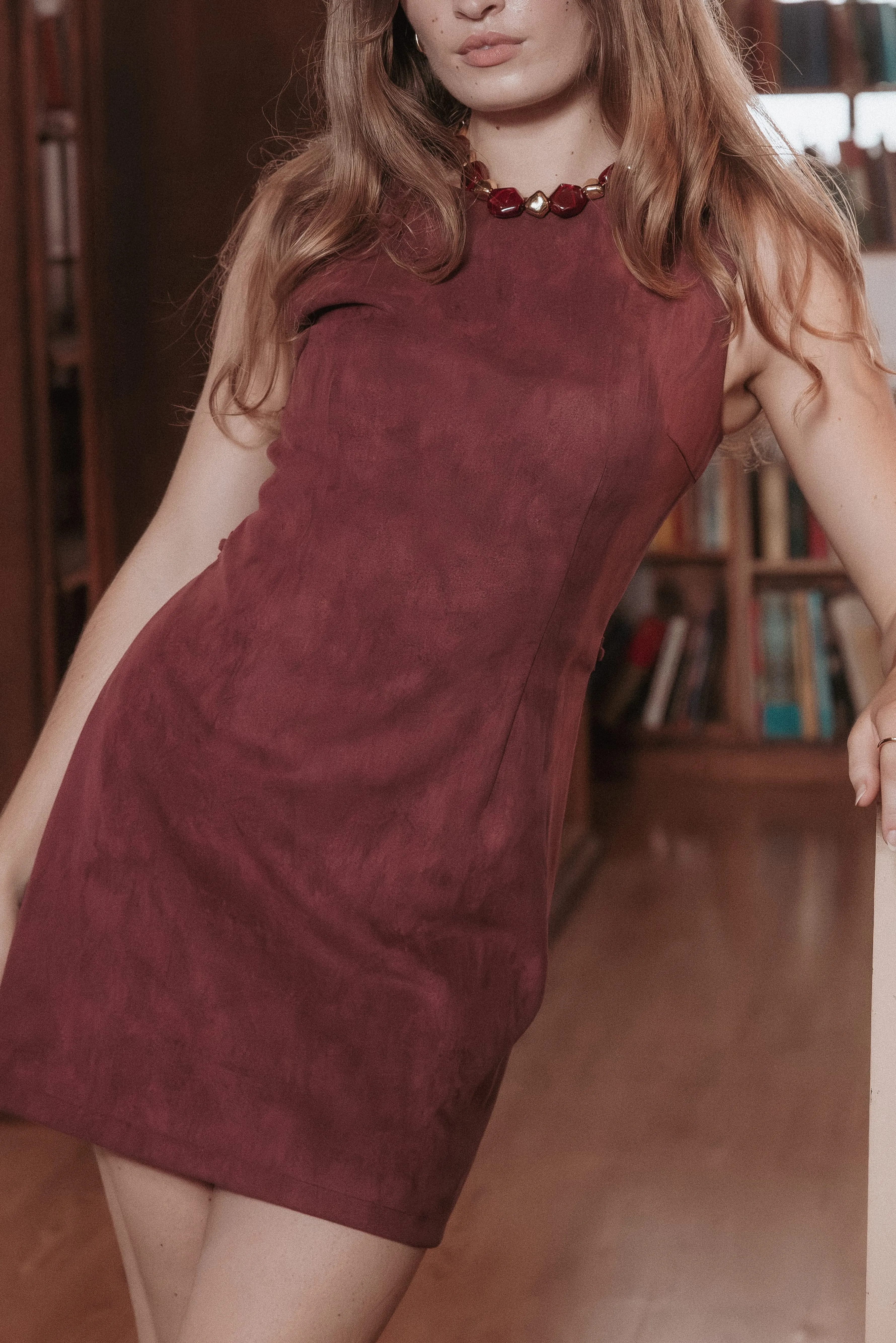 Sharna Mini Dress - Burgundy sold by Petal & Pup