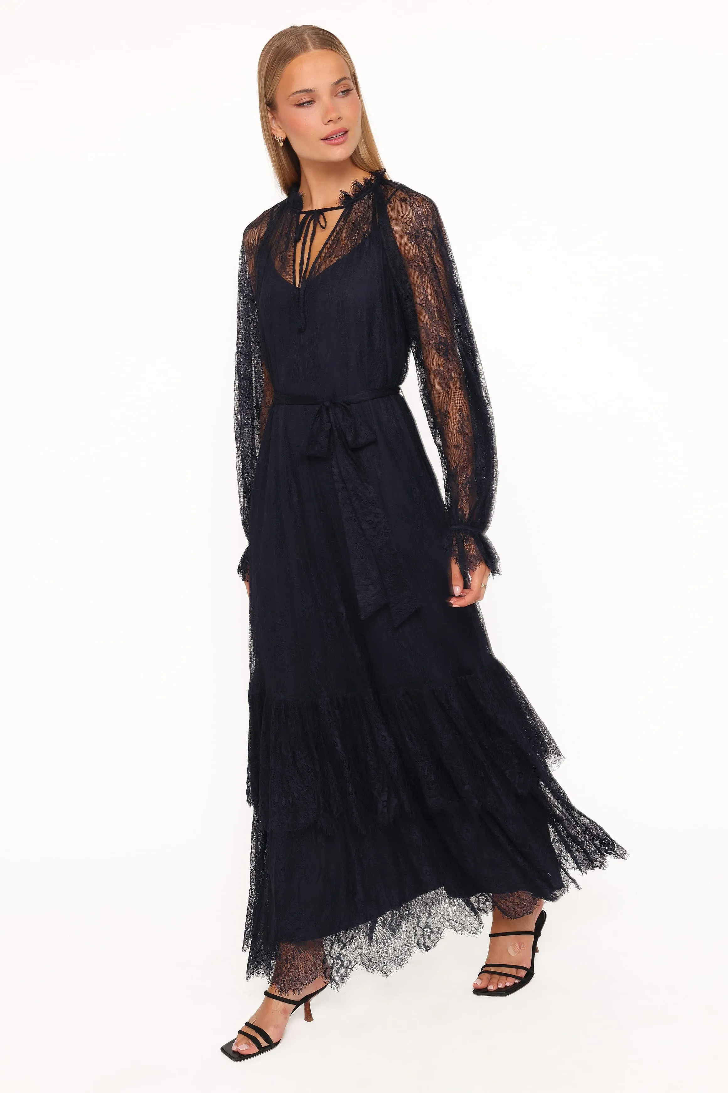 Marnelle Lace Maxi Dress - Midnight Navy sold by Petal & Pup product image thumbnail 3