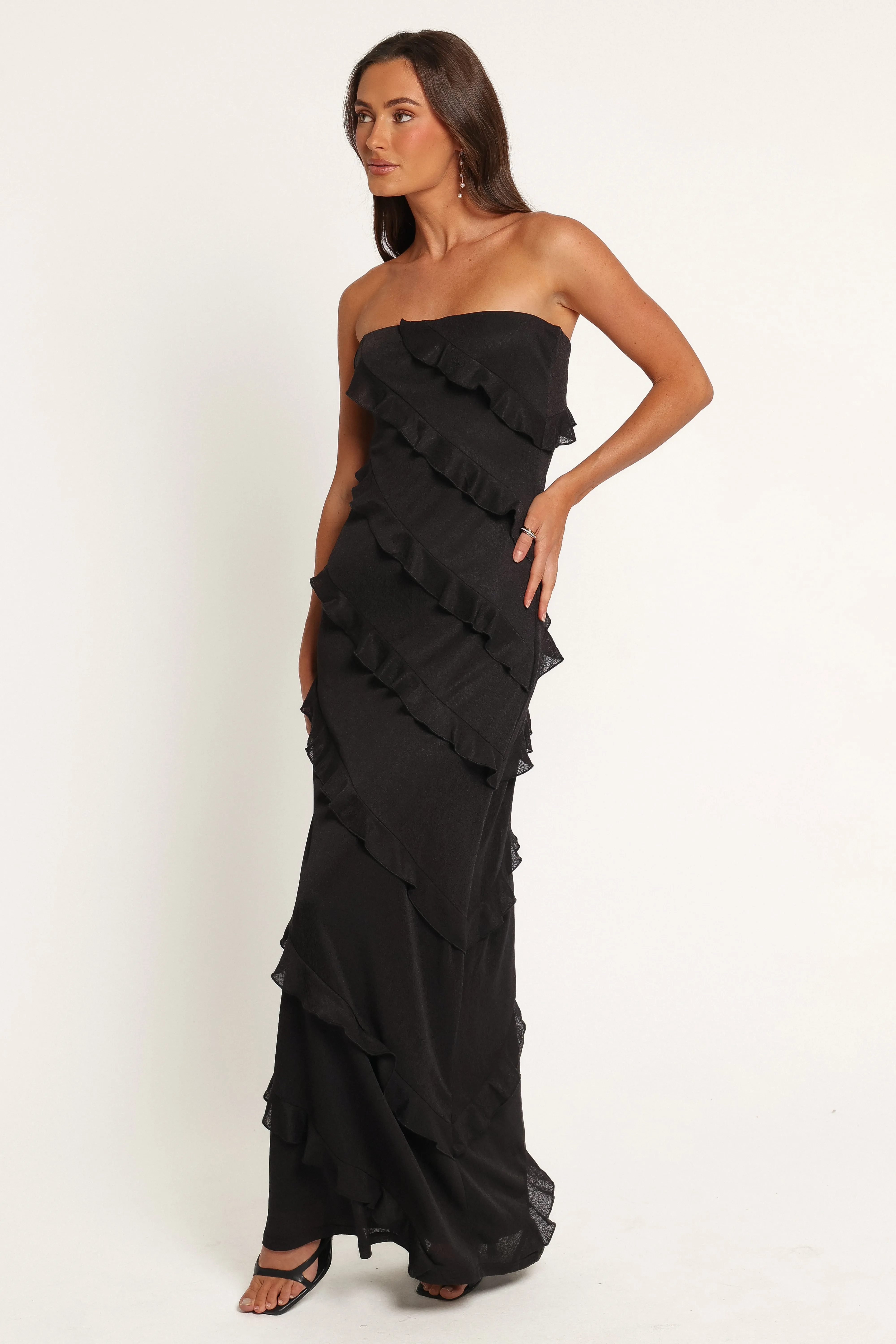 Malaya Strapless Maxi Dress - Black sold by Petal & Pup product image thumbnail 3