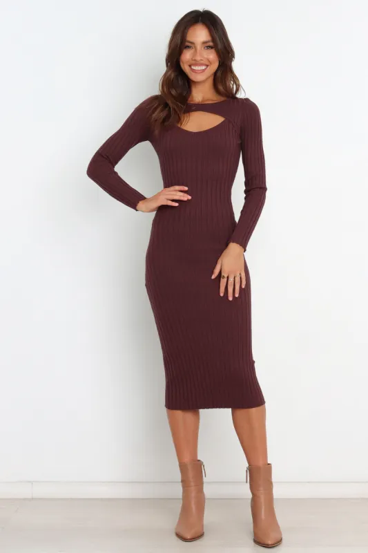 Irena Dress - Brown sold by Petal & Pup