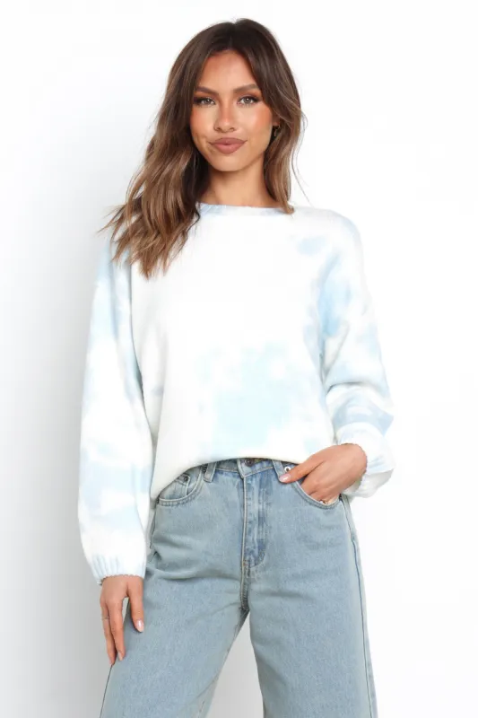 Java Knit Sweater - Blue sold by Petal & Pup