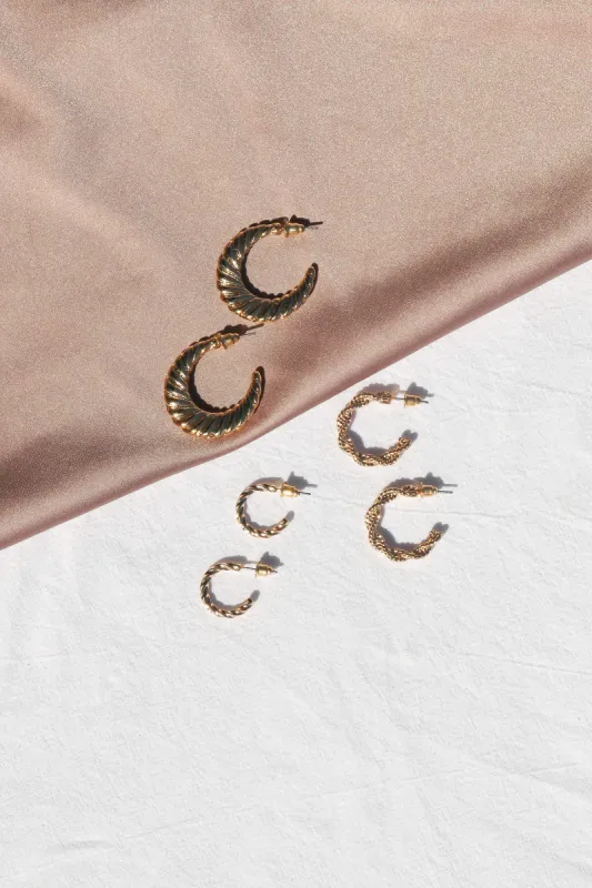 Anina Earrings - Gold sold by Petal & Pup