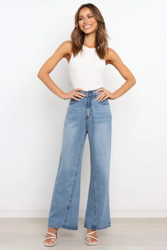 Jillian Jeans - Mid Wash Blue sold by Petal & Pup