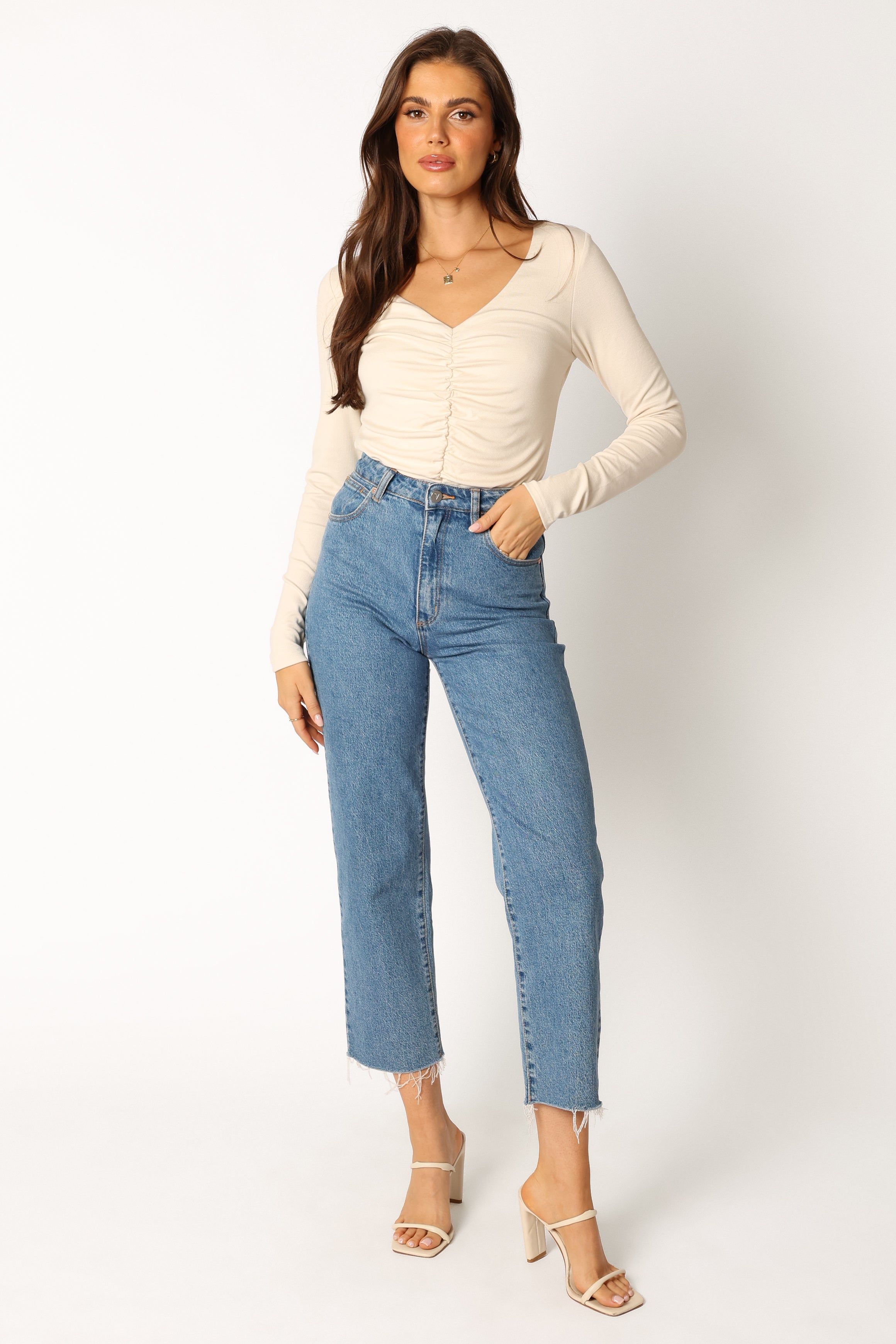 Peterson Long Sleeve Top - Sand sold by Petal & Pup product image thumbnail 5