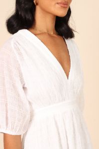 Quinnie Mini Dress - White sold by Petal & Pup
