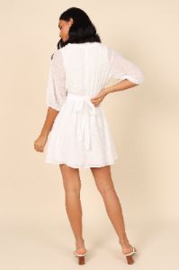 Quinnie Mini Dress - White sold by Petal & Pup