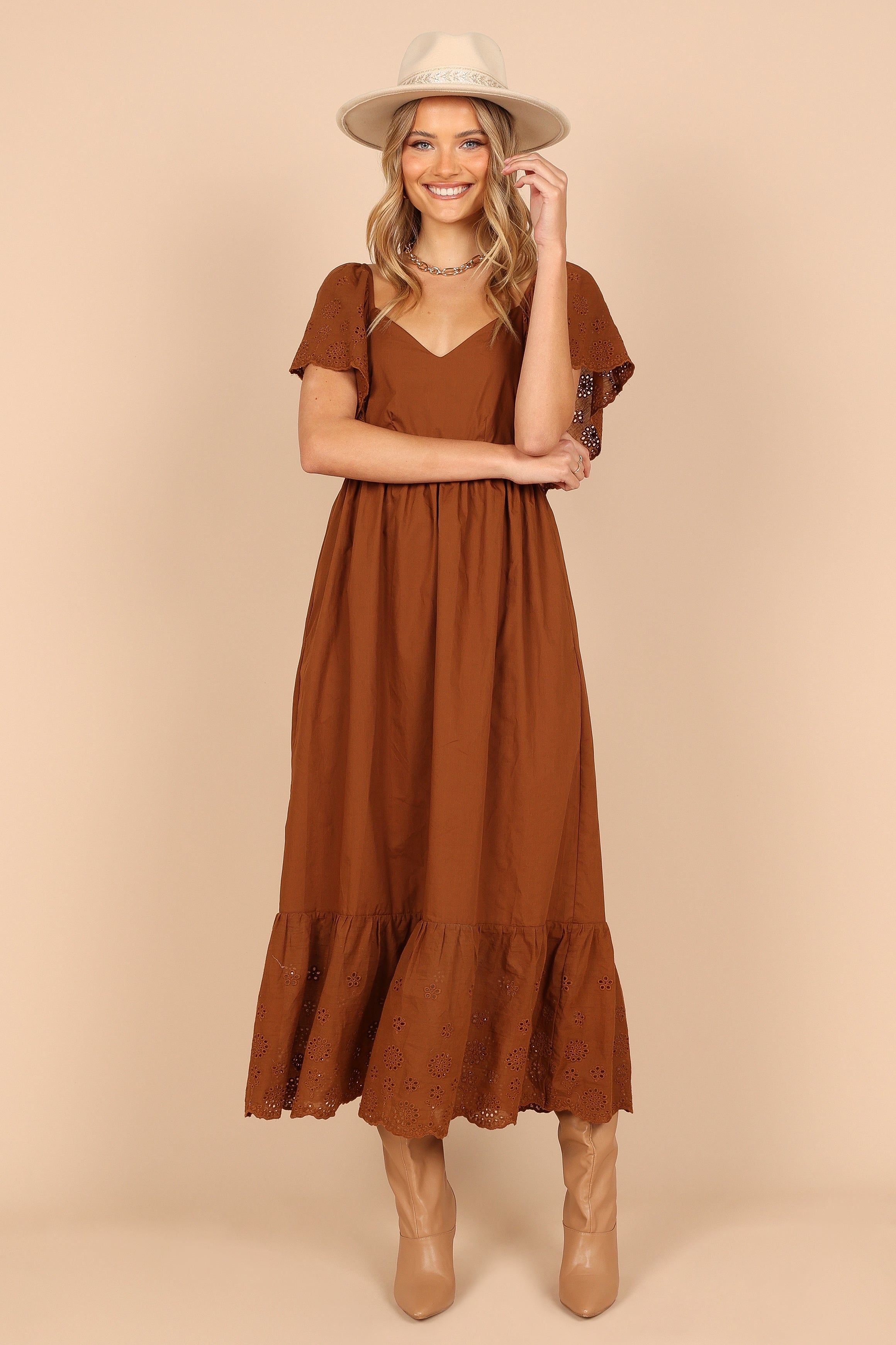 Jacinda Maxi Dress - Chocolate sold by Petal & Pup product image thumbnail 9