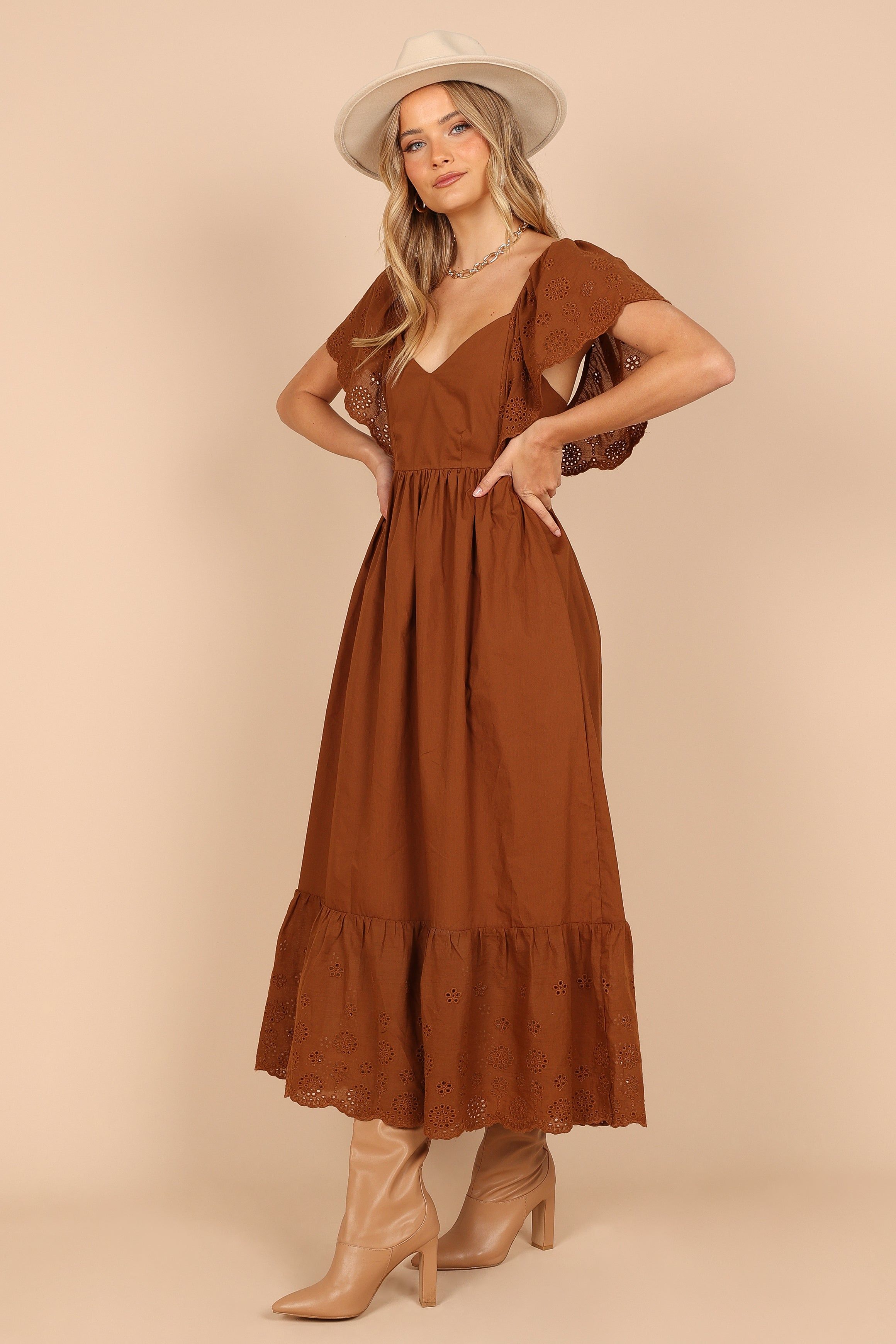 Jacinda Maxi Dress - Chocolate sold by Petal & Pup product image thumbnail 7
