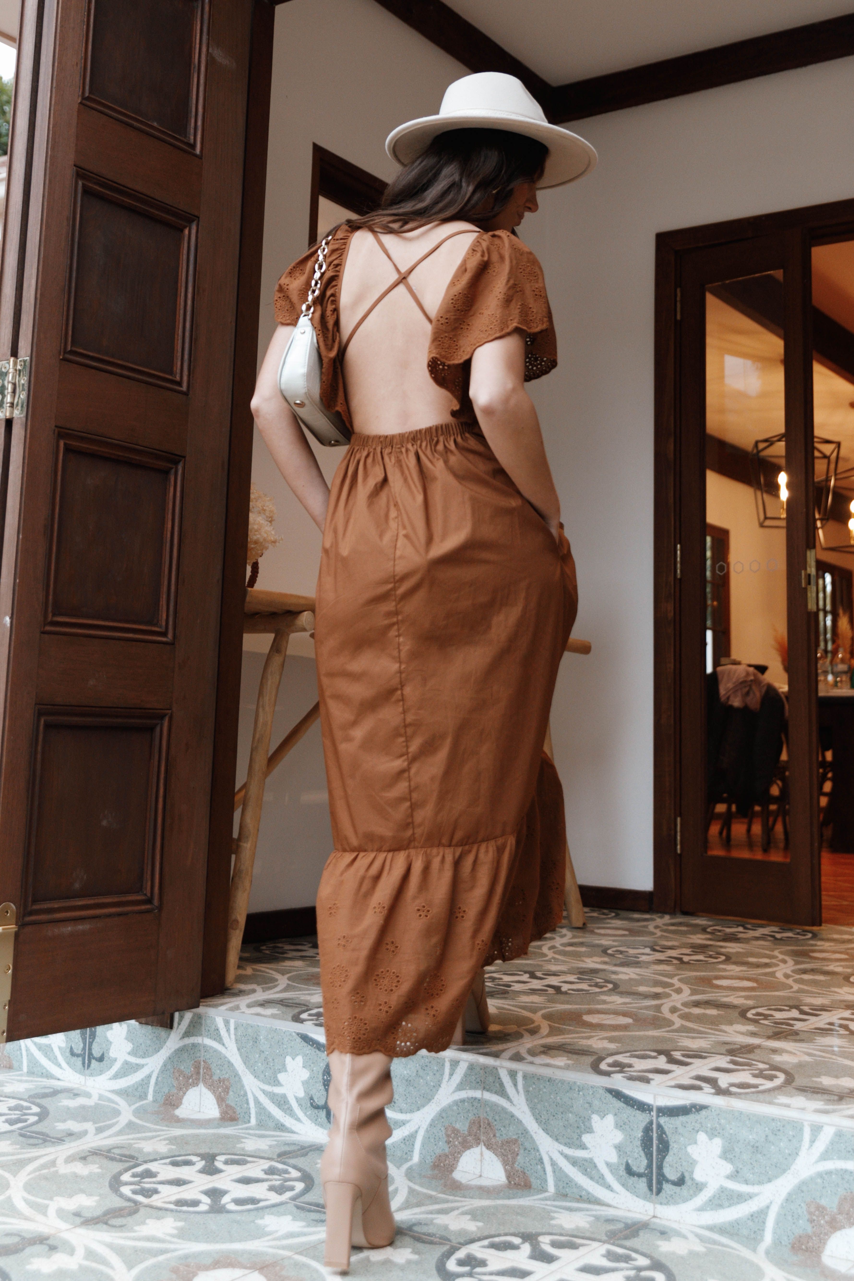 Jacinda Maxi Dress - Chocolate sold by Petal & Pup product image thumbnail 2