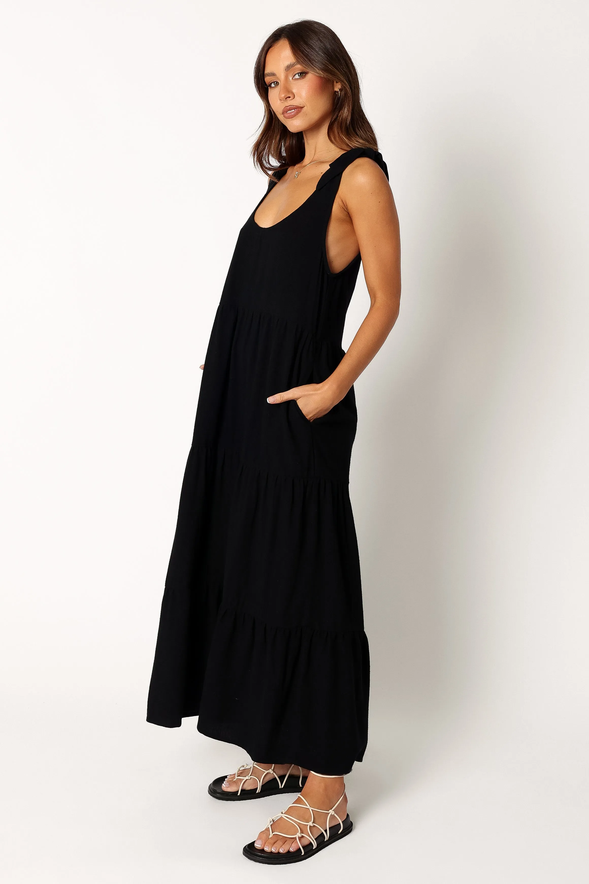Marcy Midi Dress - Black sold by Petal & Pup product image thumbnail 3