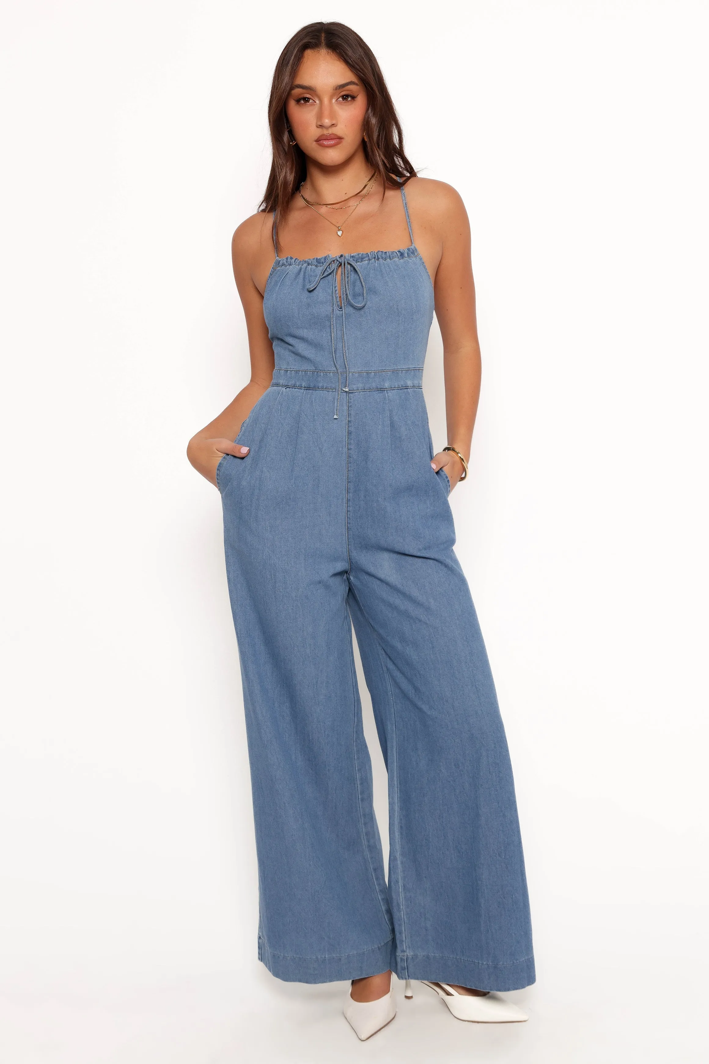 Alliah Jumpsuit - Medium Denim sold by Petal & Pup product image thumbnail 3