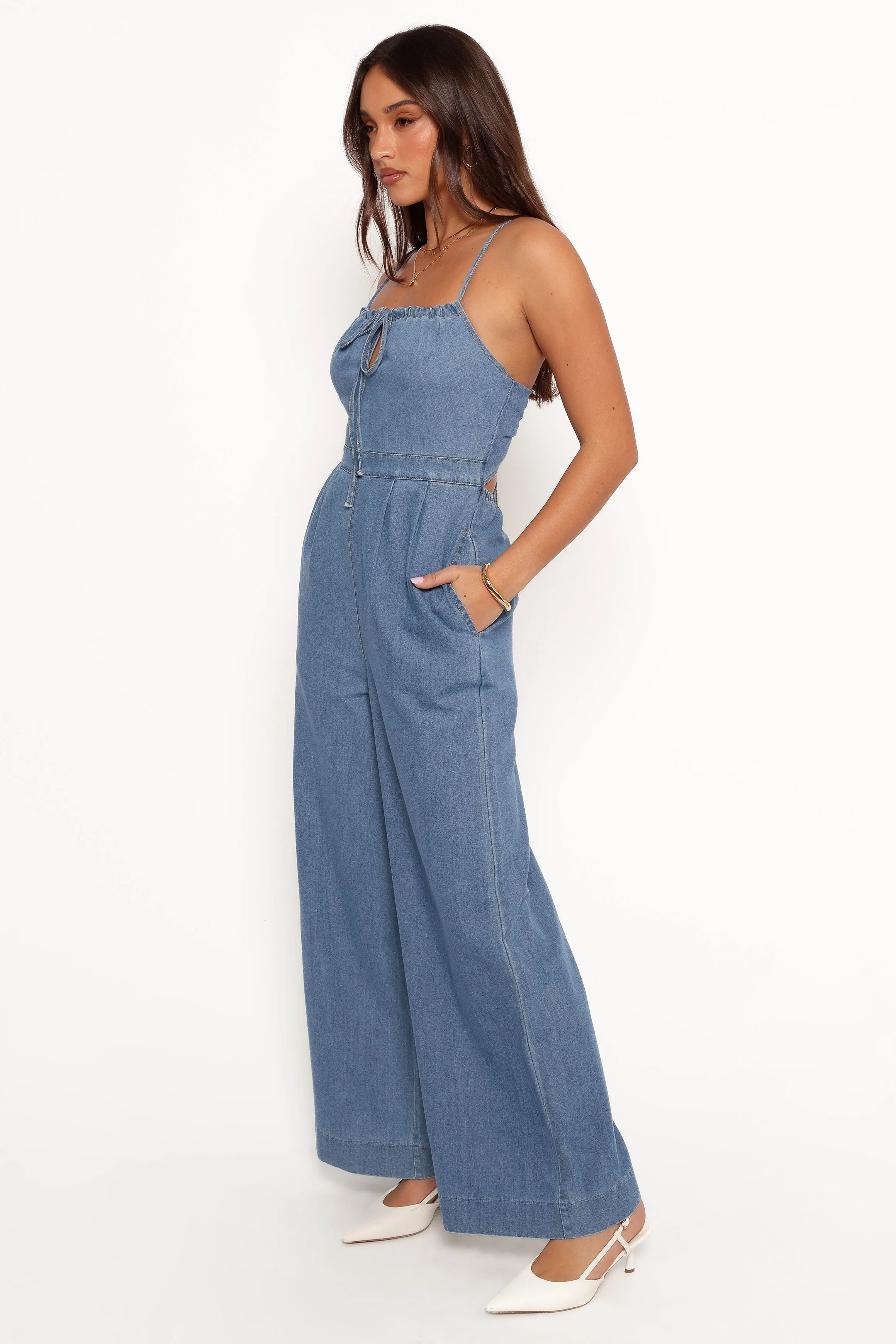 Alliah Jumpsuit - Medium Denim sold by Petal & Pup product image thumbnail 5