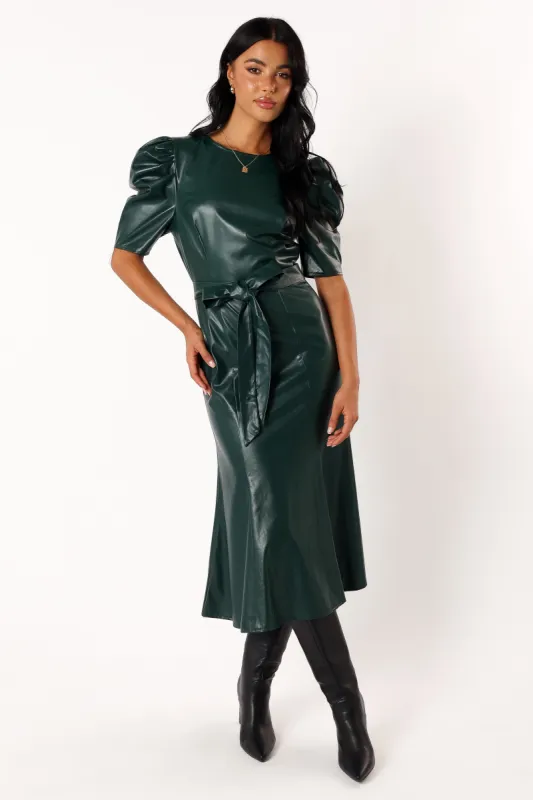 Leena Mid Dress - Jade sold by Petal & Pup