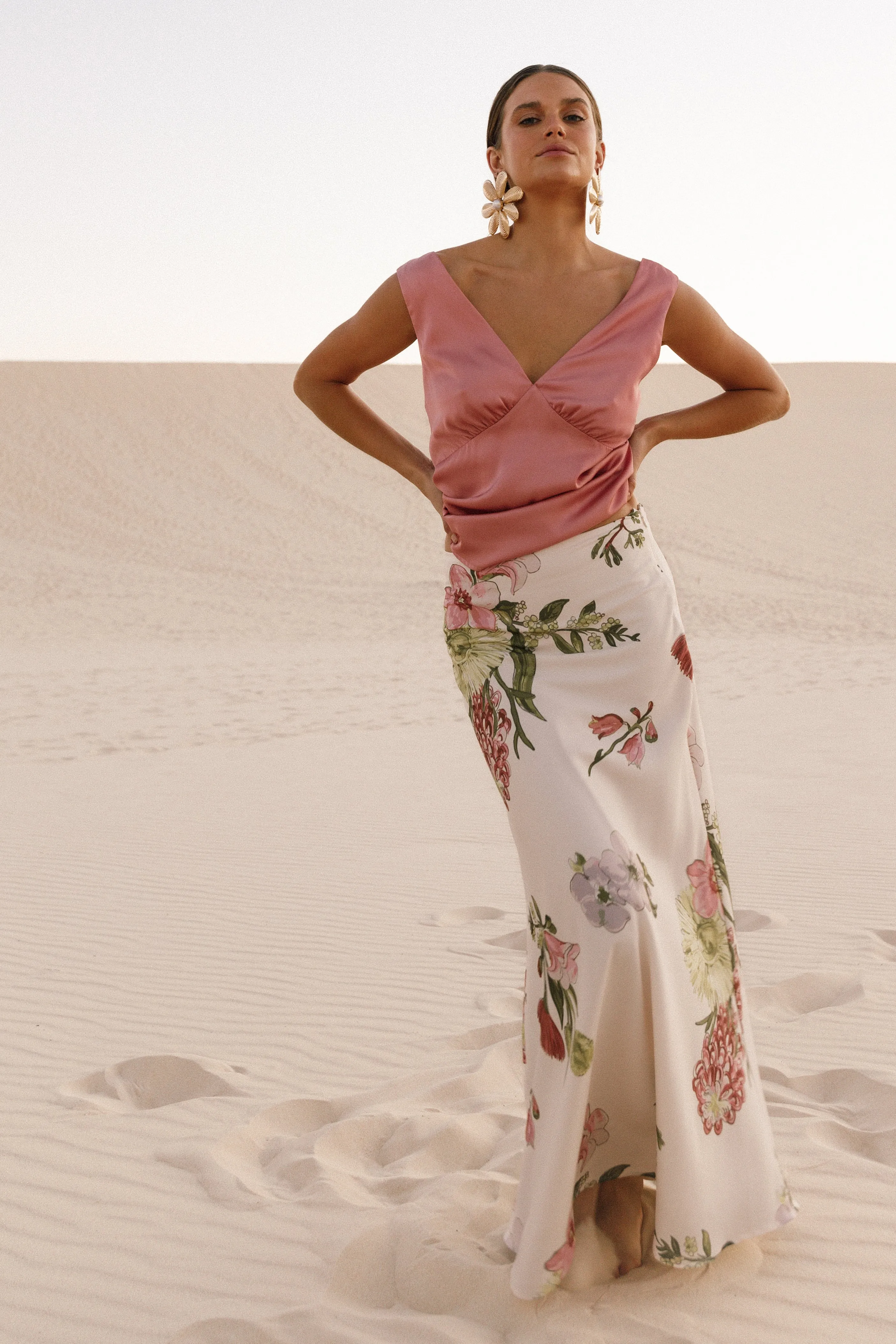 Evie Maxi Skirt - Native Flora sold by Petal & Pup