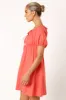 Taylin Mini Dress - Coral sold by Petal & Pup
