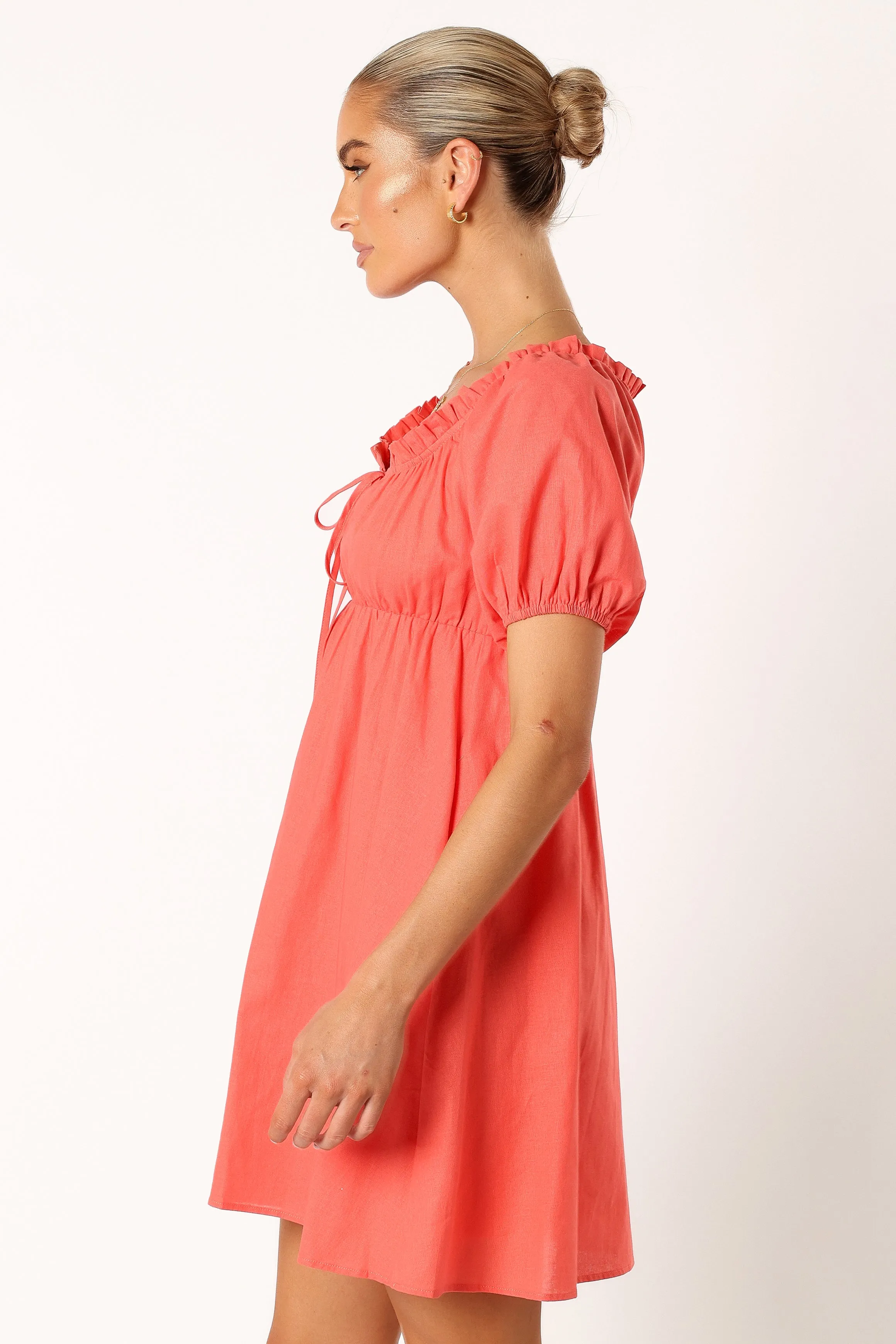 Taylin Mini Dress - Coral sold by Petal & Pup product image thumbnail 2