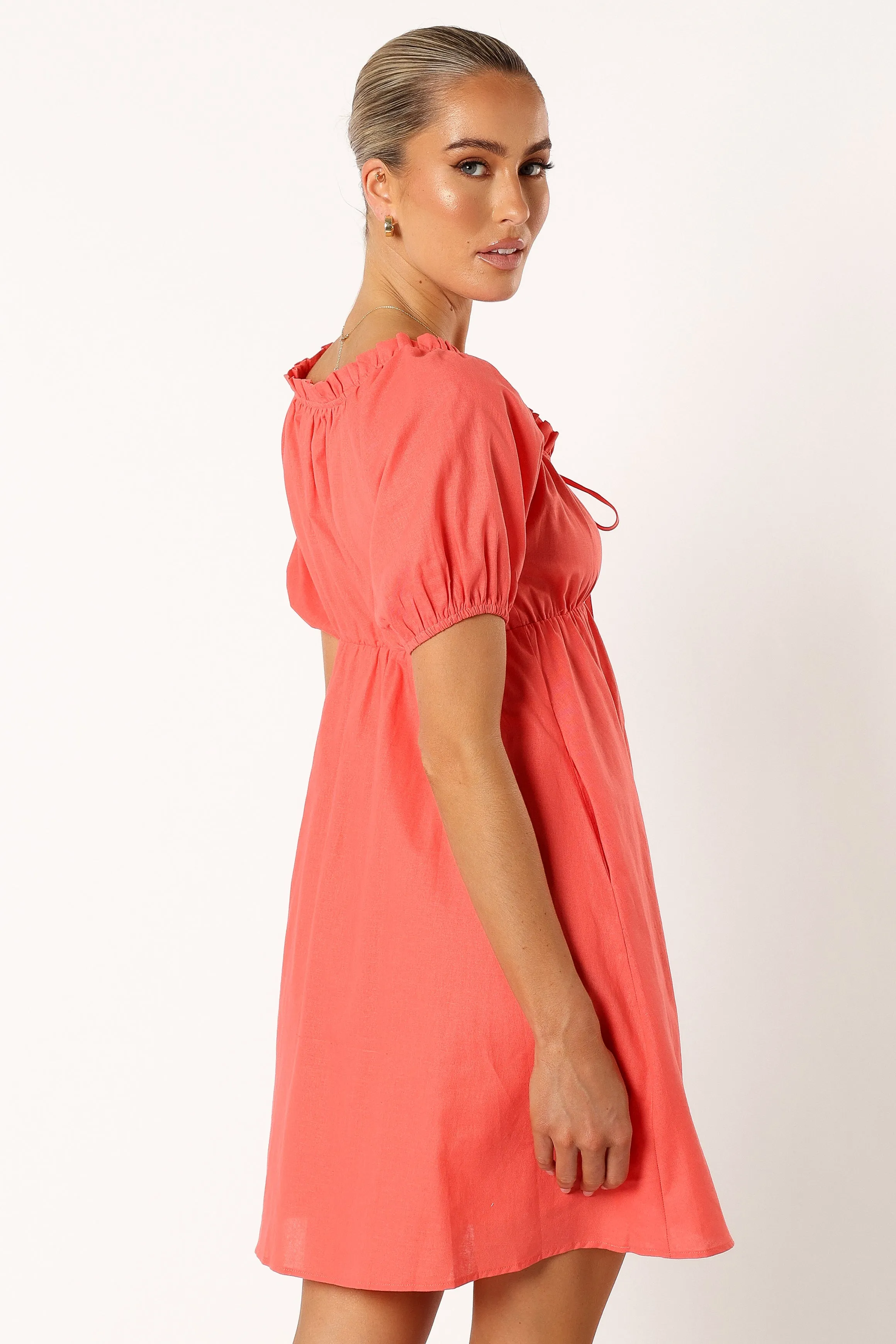 Taylin Mini Dress - Coral sold by Petal & Pup product image thumbnail 4