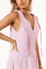 Lainey Tie Maxi Dress - Pink Stripe sold by Petal & Pup