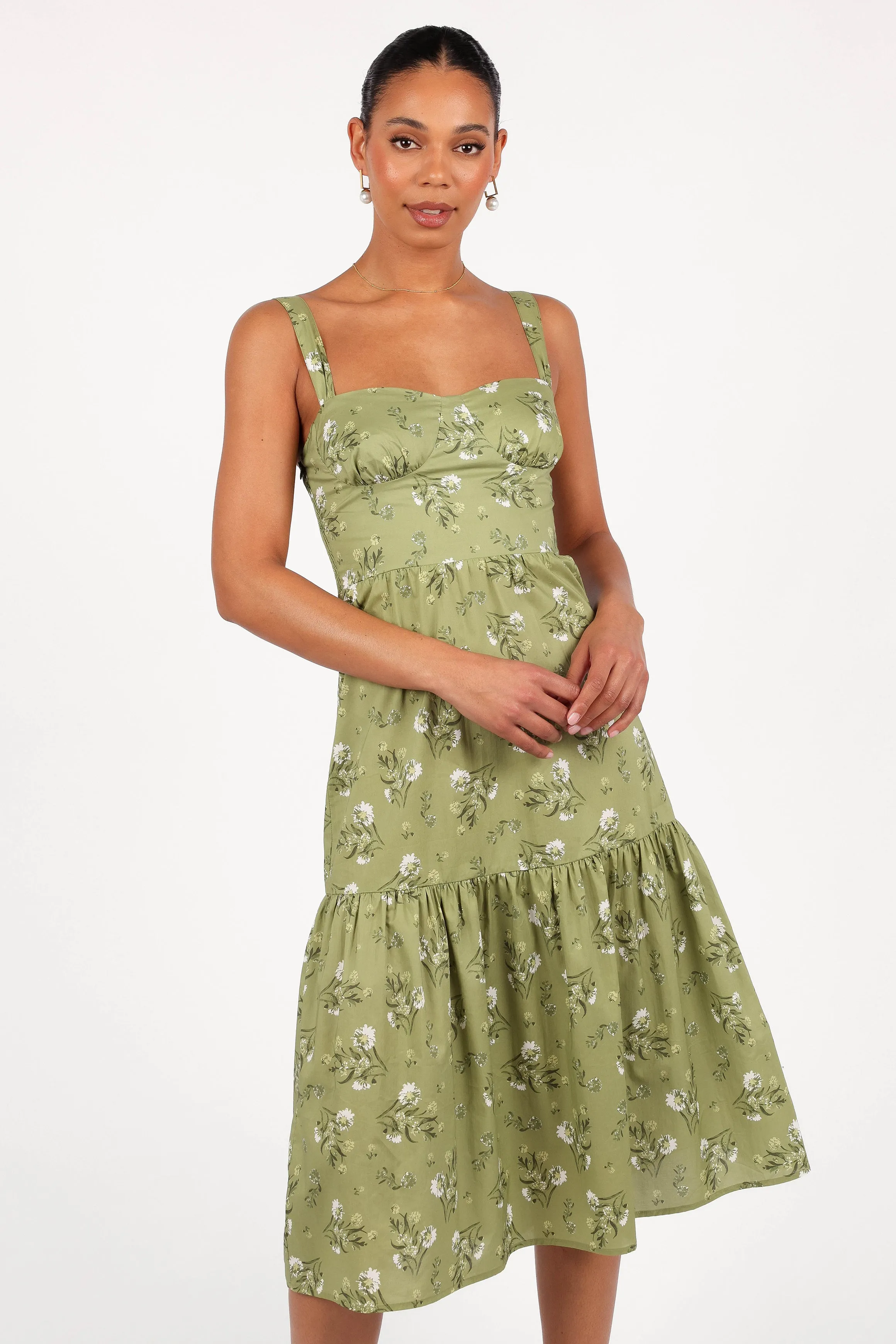 Paisley Midi Dress - Sage Botanica sold by Petal & Pup product image thumbnail 3
