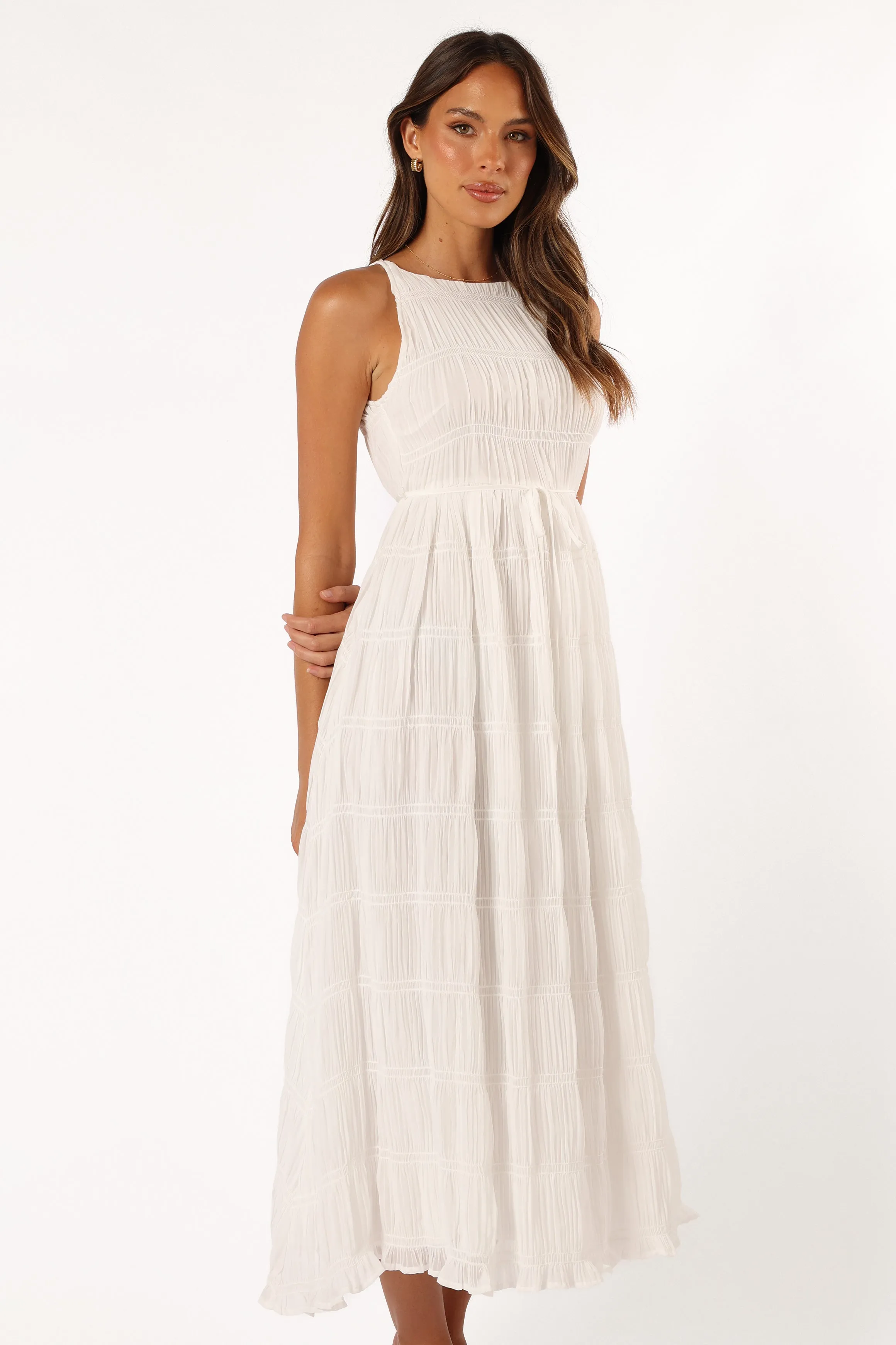 Ema Maxi Dress - White sold by Petal & Pup