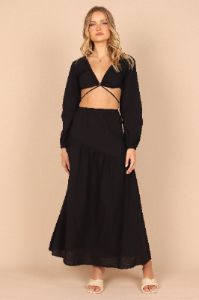 Addison Two Piece Set - Black sold by Petal & Pup