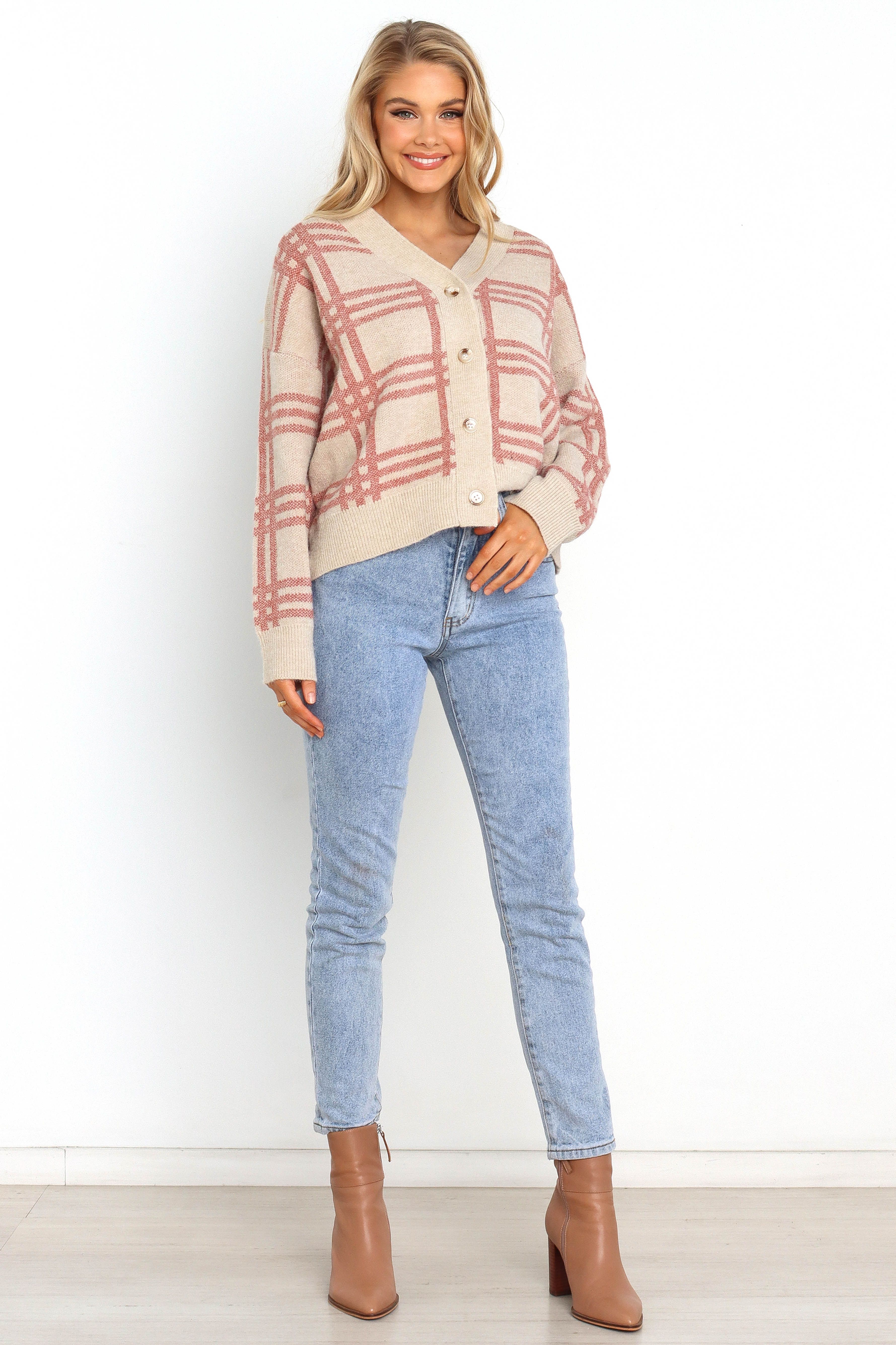 Madison Cardigan - Beige sold by Petal & Pup product image thumbnail 2