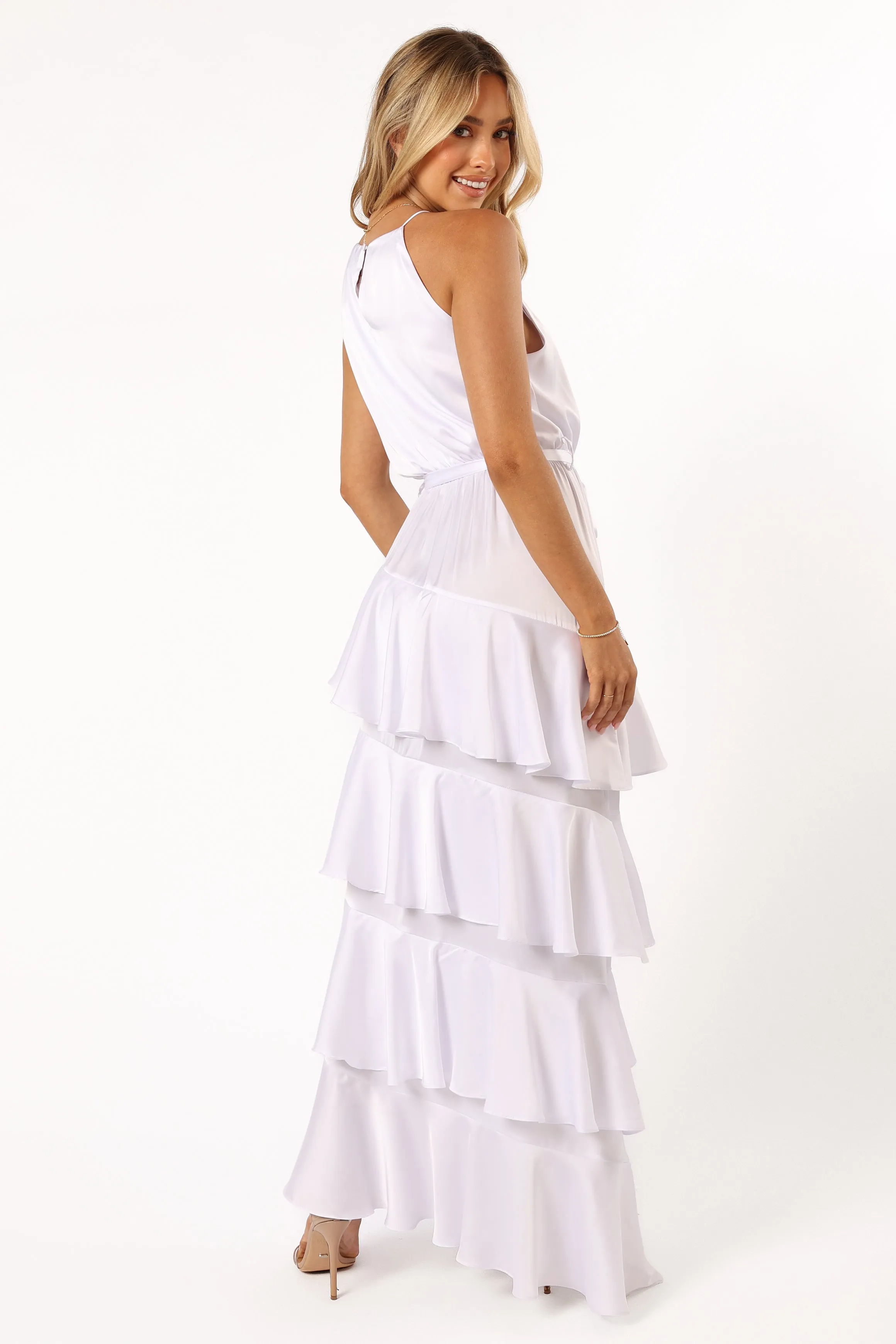 Annalise Tiered Maxi Dress - White sold by Petal & Pup product image thumbnail 4